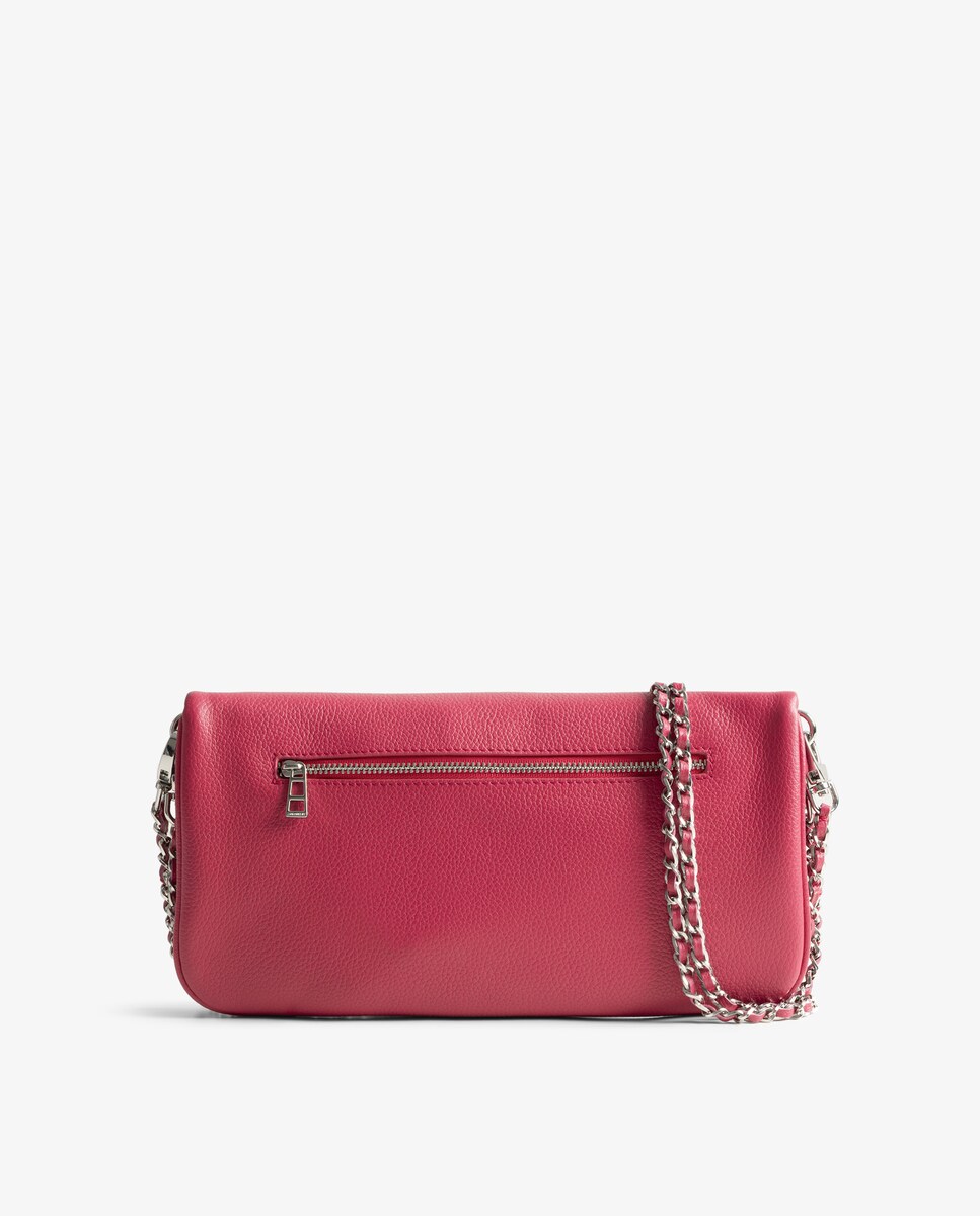 Bolso de mano mediano Rock de cuero rosa · Zadig Voltaire · El