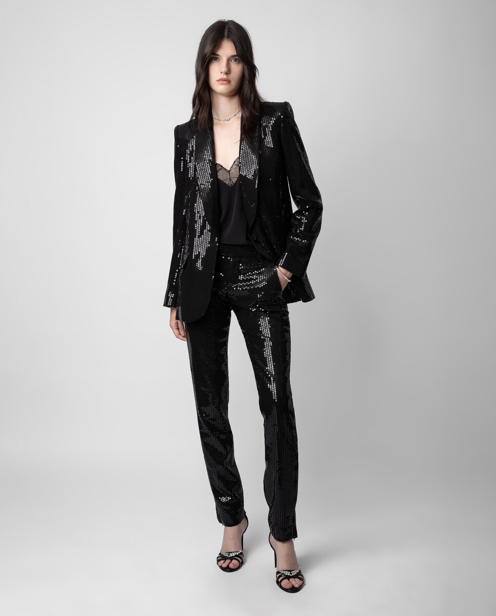Ropa Blazer Mujer Lentejuelas El Corte Ingles Chaqueta Lentejuelas