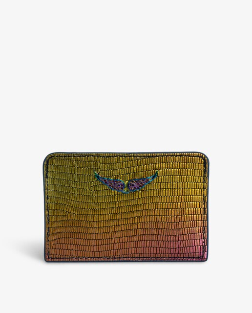 Imagen 0 de Tarjetero de mujer ZV Pass de cuero multicolor