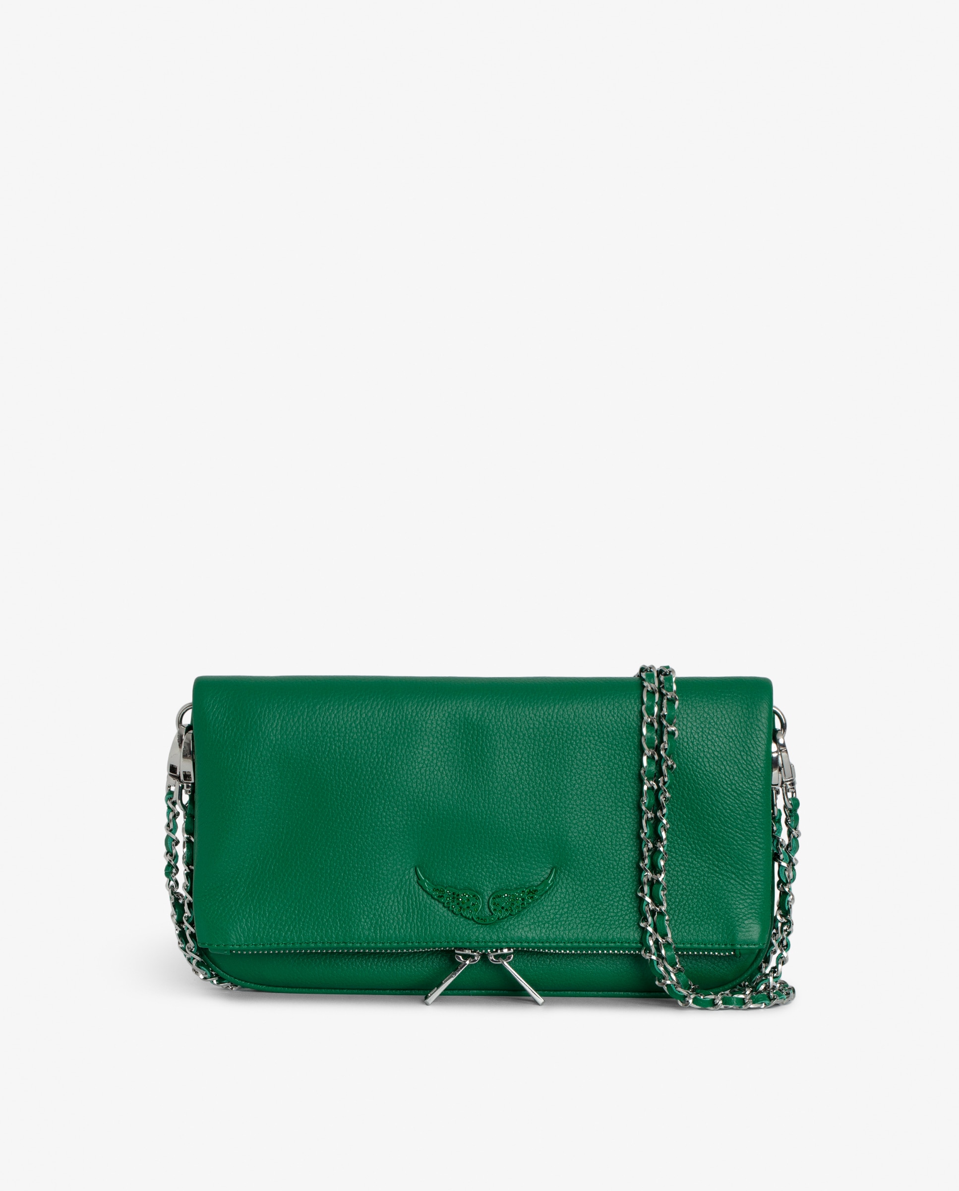 Bolso de mano multiposicion mediano Rock de cuero verde Zadig Voltaire El Corte Ingles