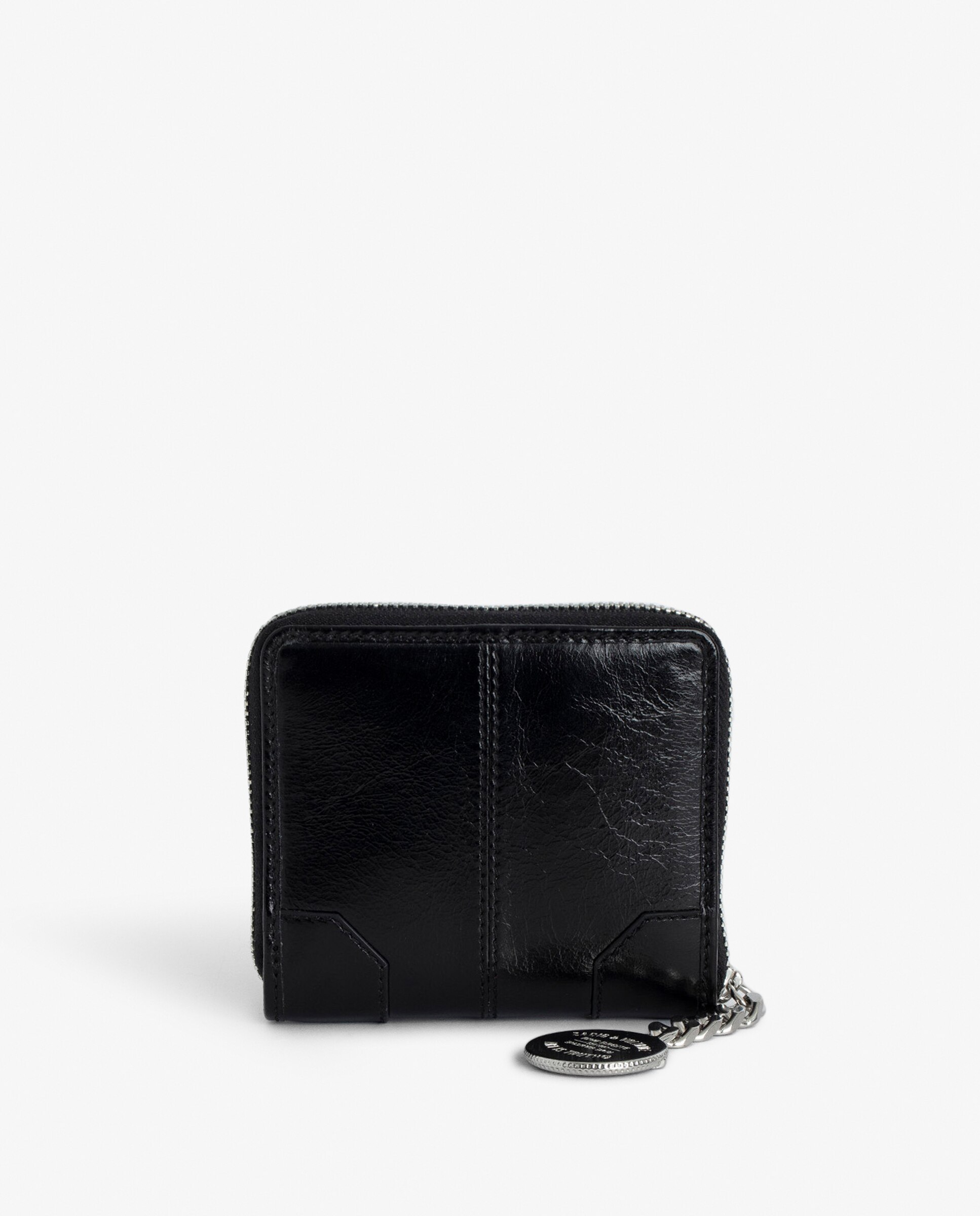 Monedero de mujer mini en cuero charol vintage - Zadig & Voltaire - Negro Negro-2