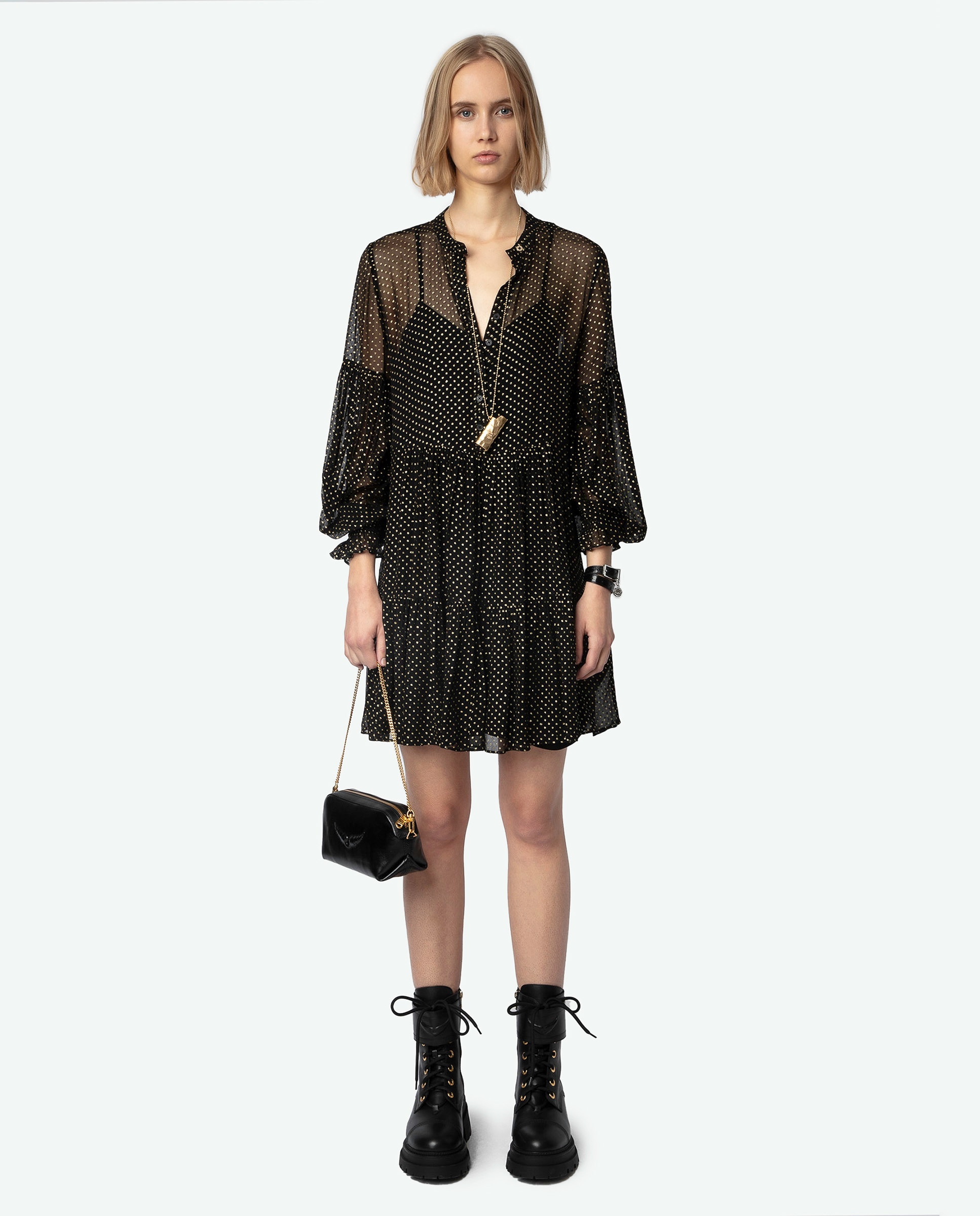 Zadig & Voltaire - Vestido Randy corto estampado.