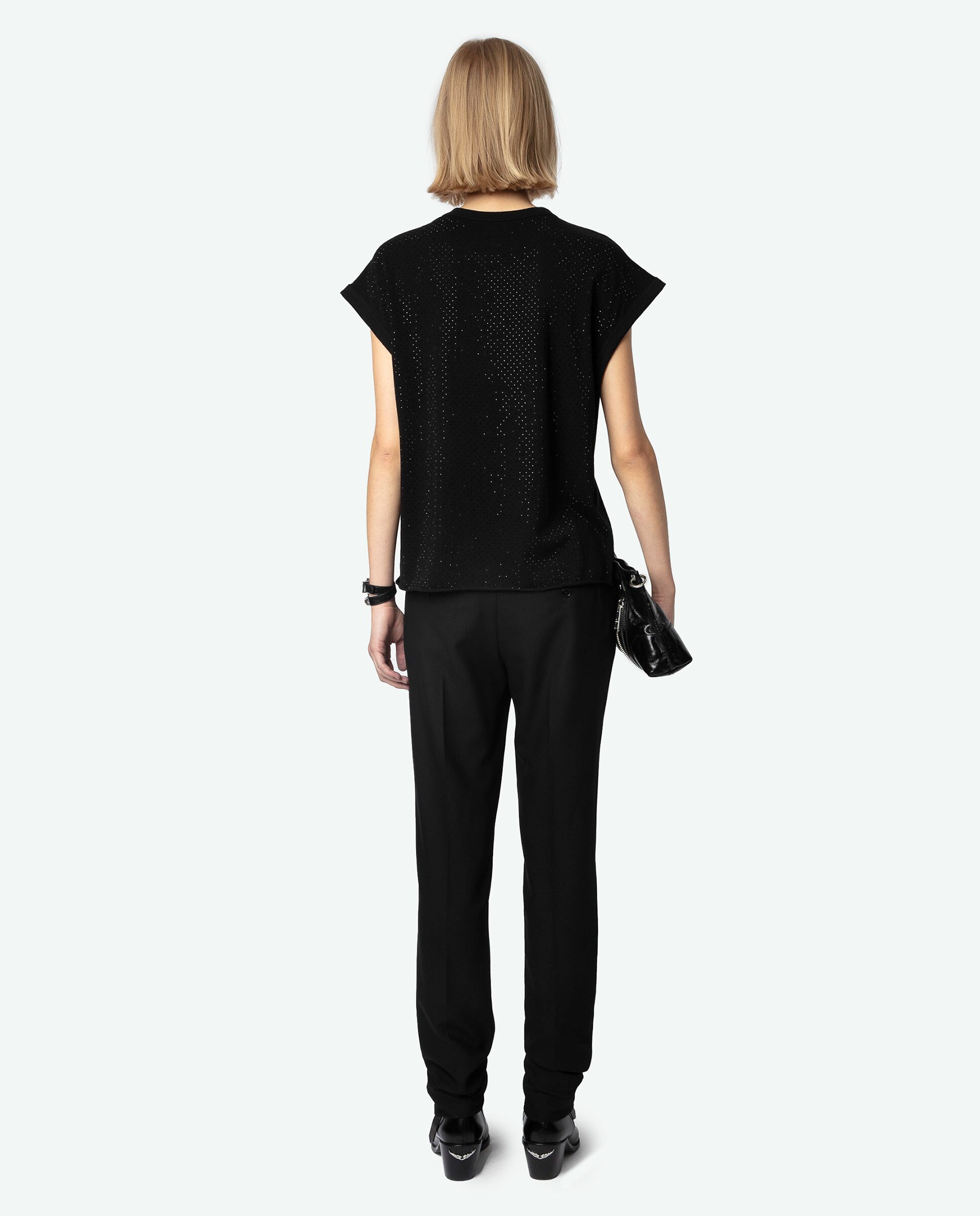 Camiseta sin mangas cecilia de mujer de sin mangas en algodón - Zadig & Voltaire - Negro Negro-2