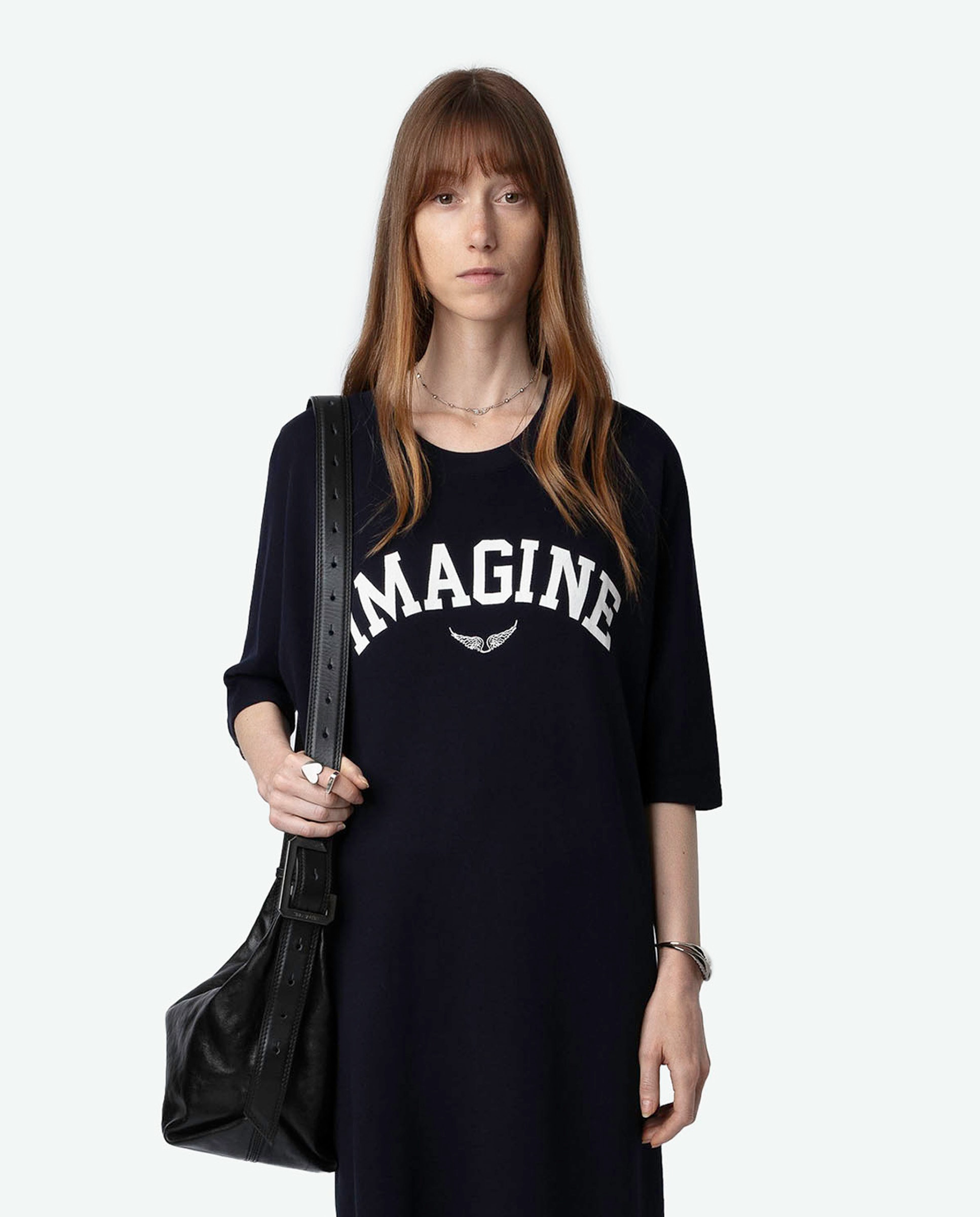 Imagen 4 de Vestido Portman Imagine con mangas 3/4 - Azul marino Azul marino