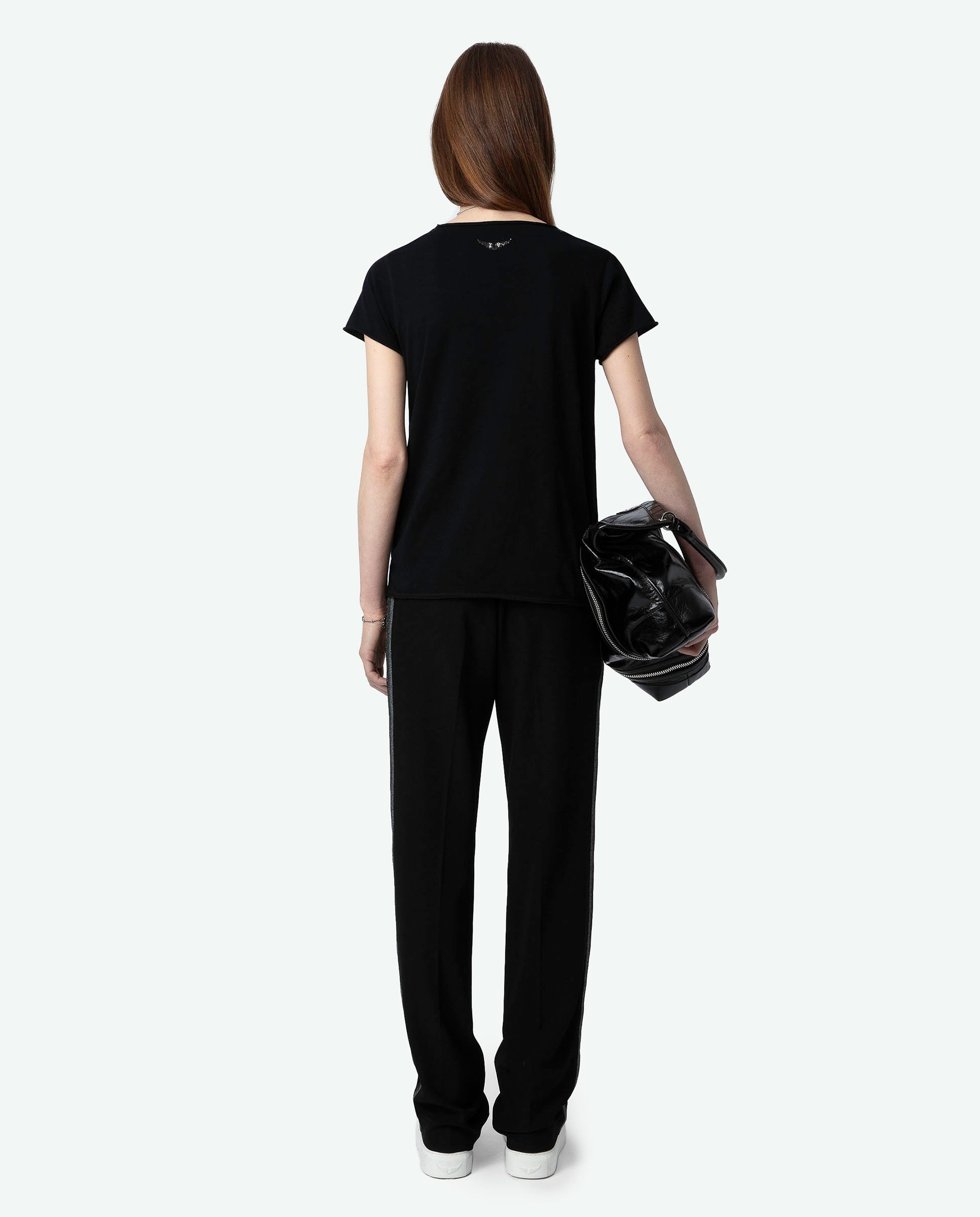 Camiseta de mujer Tunecina Tuni de mangas cortas en algodón - Zadig & Voltaire - Negro Negro-2