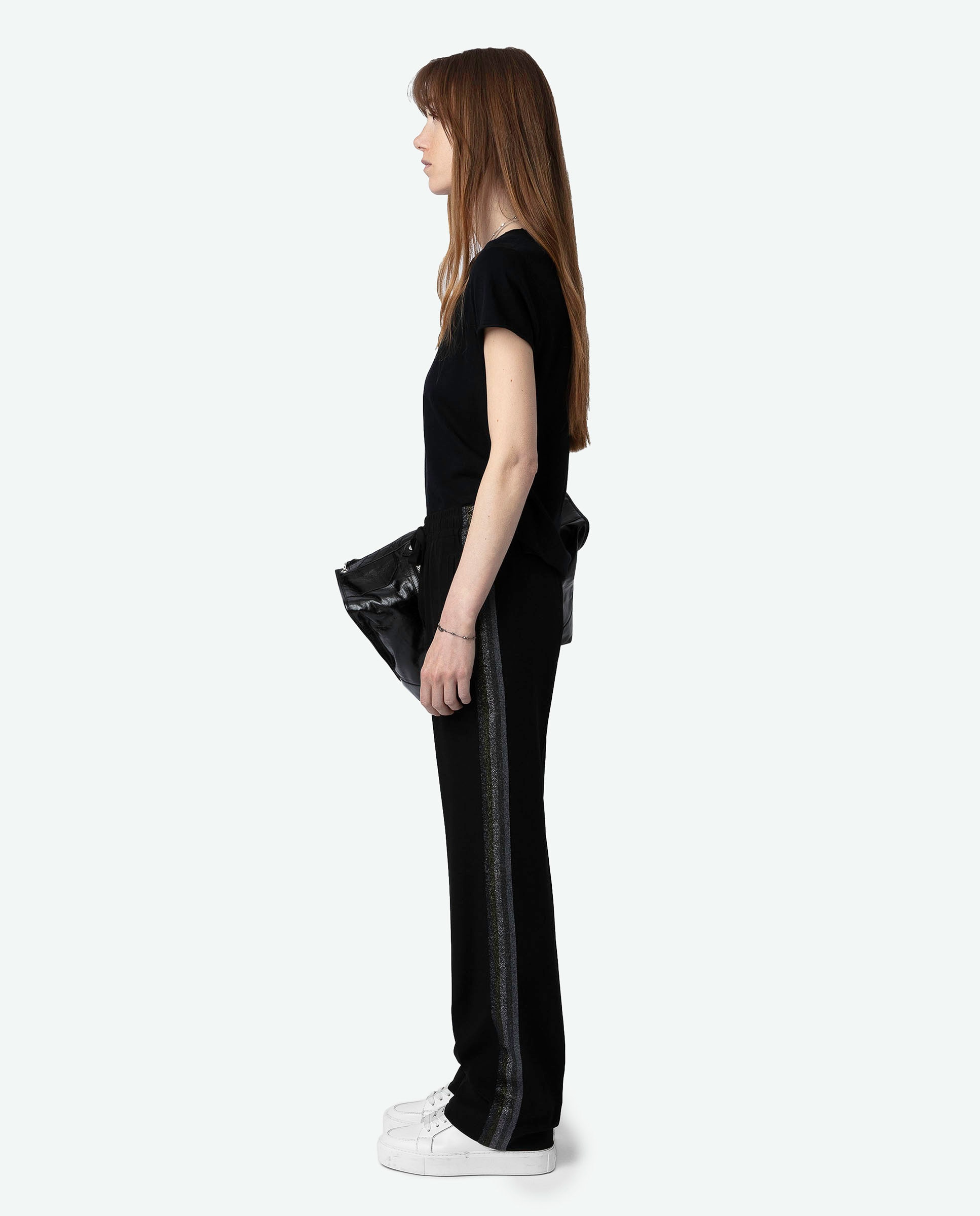 Camiseta de mujer Tunecina Tuni de mangas cortas en algodón - Zadig & Voltaire - Negro Negro-3