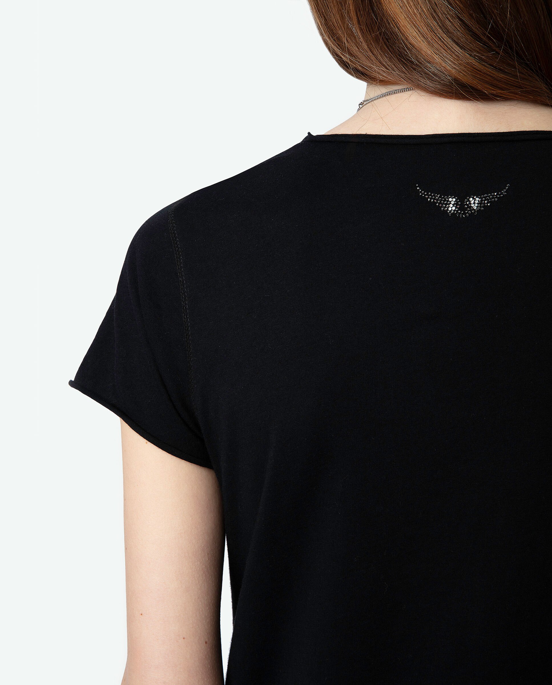 Camiseta de mujer Tunecina Tuni de mangas cortas en algodón - Zadig & Voltaire - Negro Negro-6