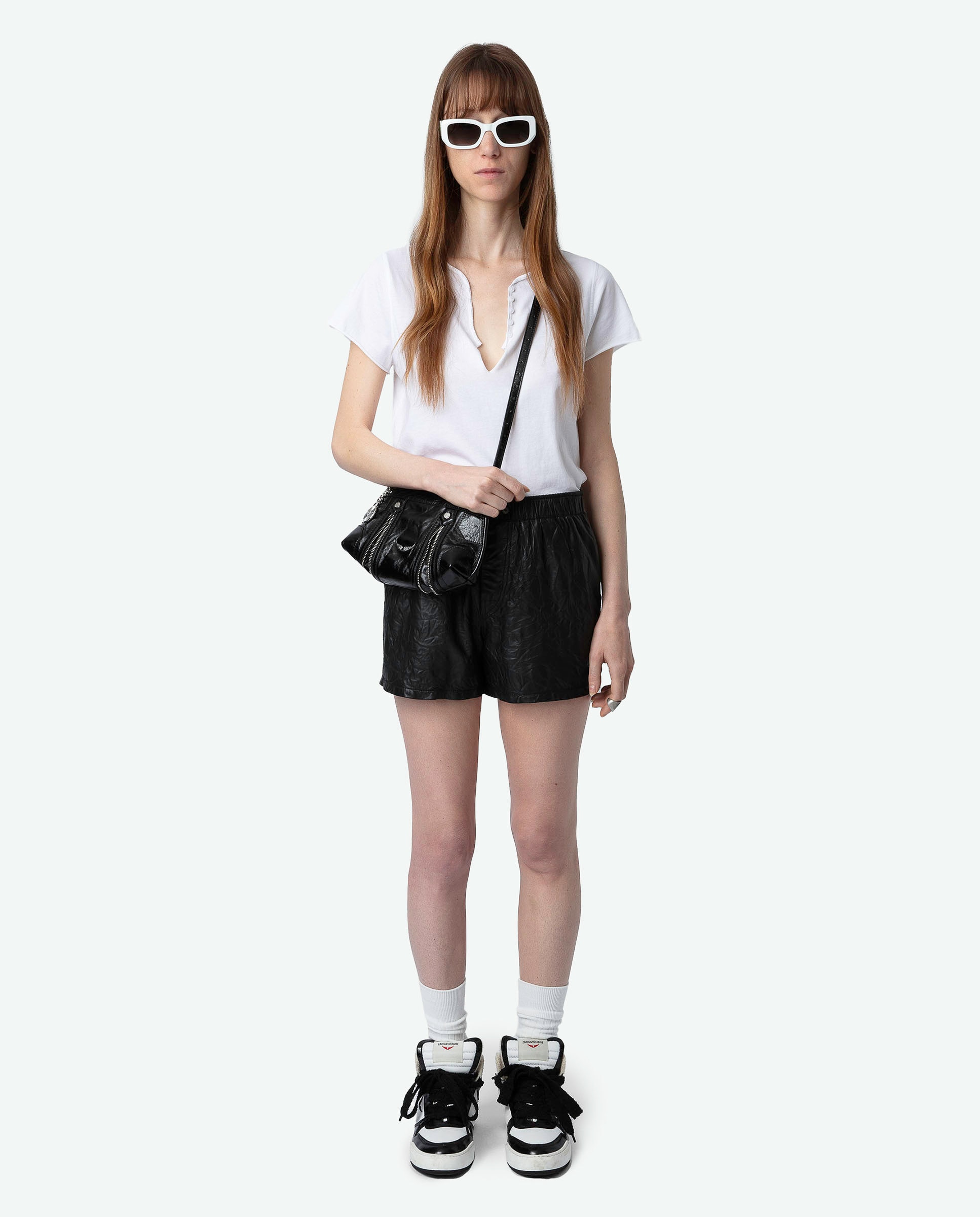 Camiseta de mujer Tunecina Tuni de mangas cortas en algodón - Zadig & Voltaire - Blanco Blanco-4