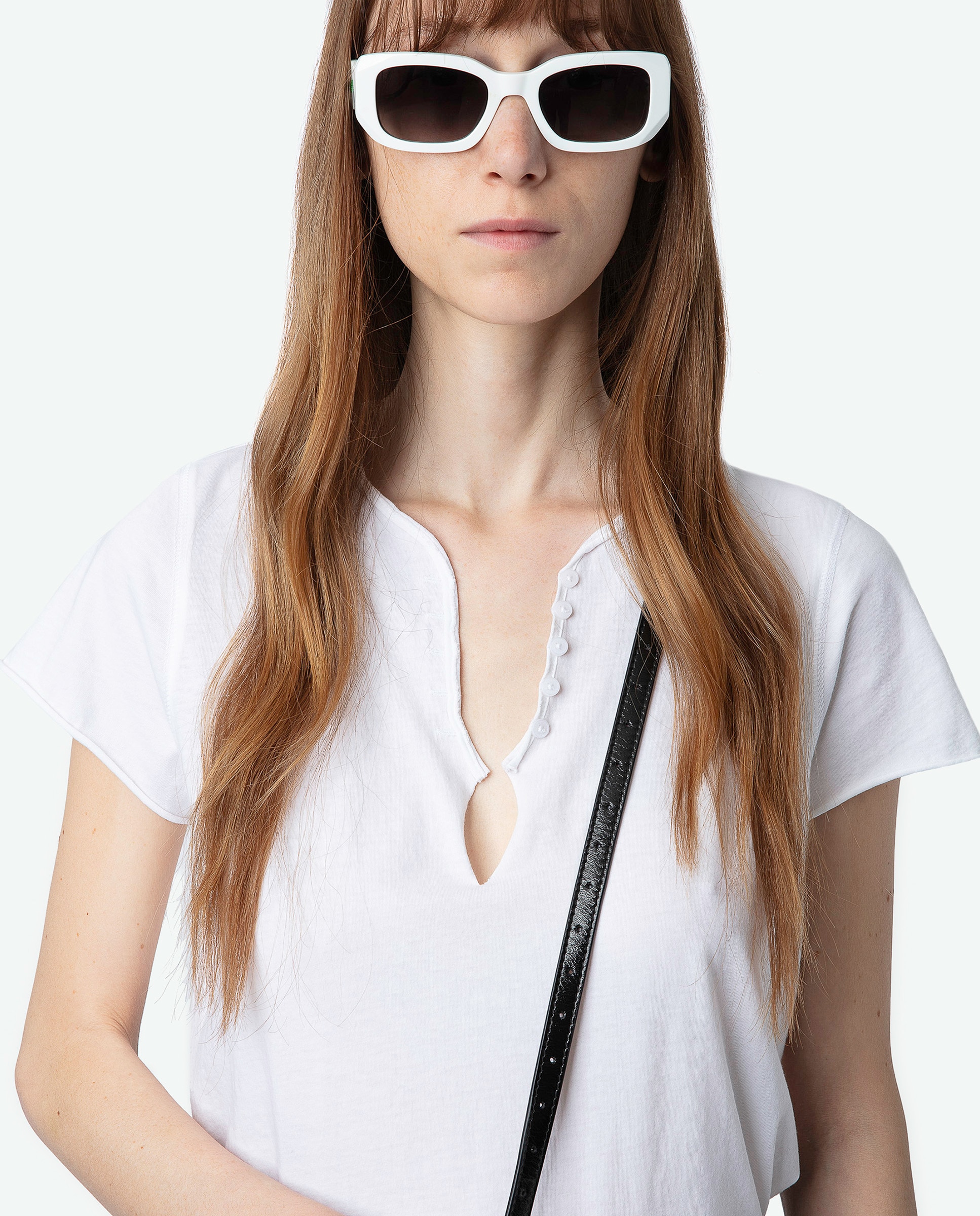 Camiseta de mujer Tunecina Tuni de mangas cortas en algodón - Zadig & Voltaire - Blanco Blanco-5