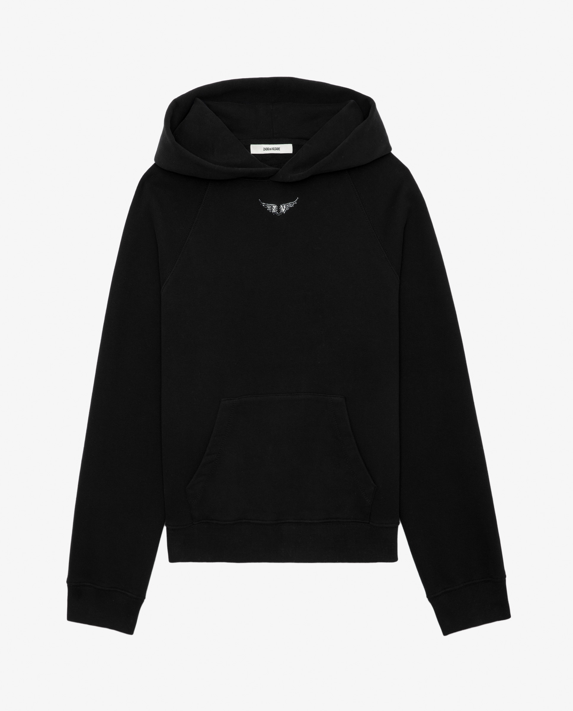 Sudadera de mujer con capucha oversized de algodón - Zadig & Voltaire - Gris/Negro Gris/Negro-6