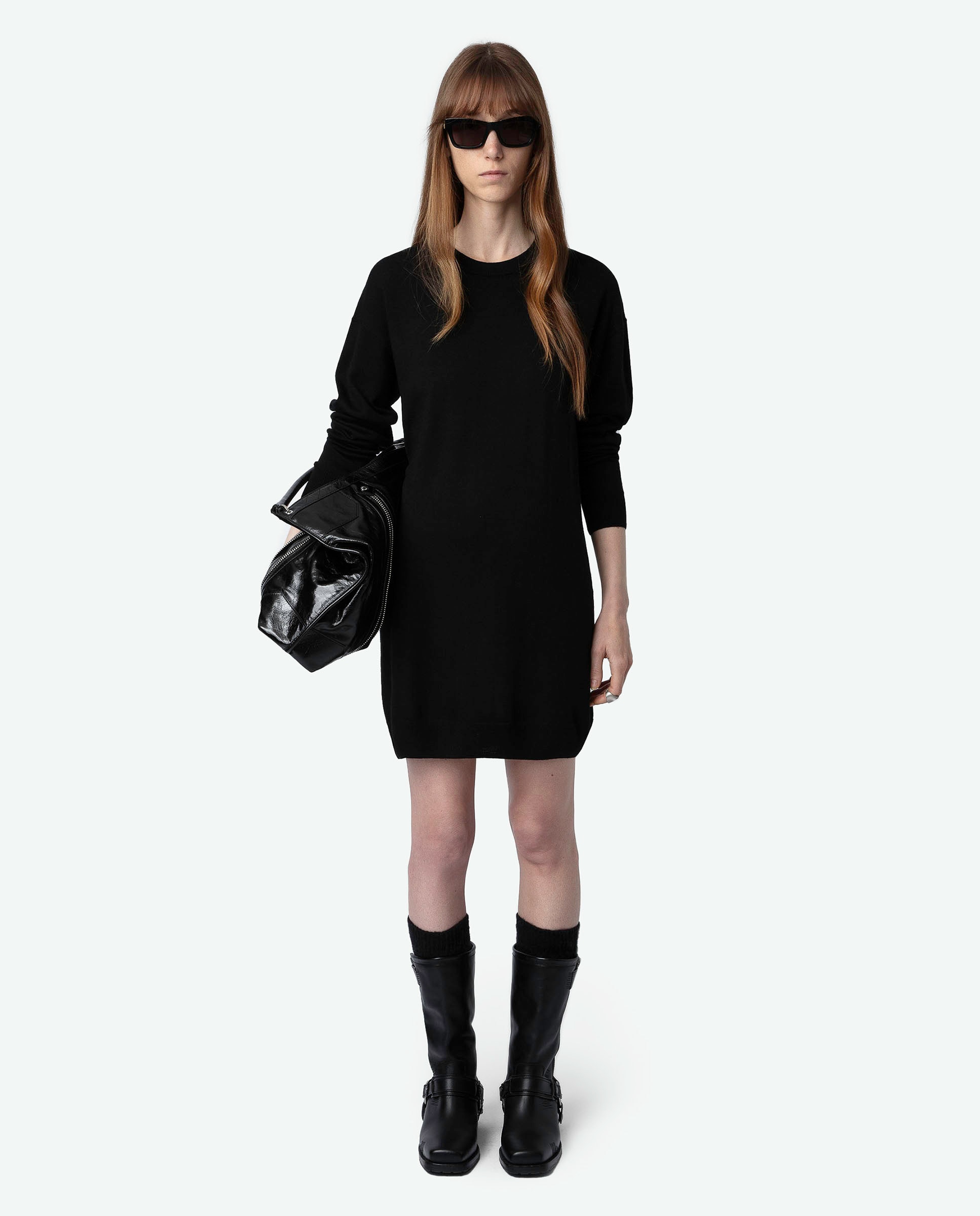 Zadig & Voltaire - Vestido Kanjy 100% Lana con espalda descubierta.