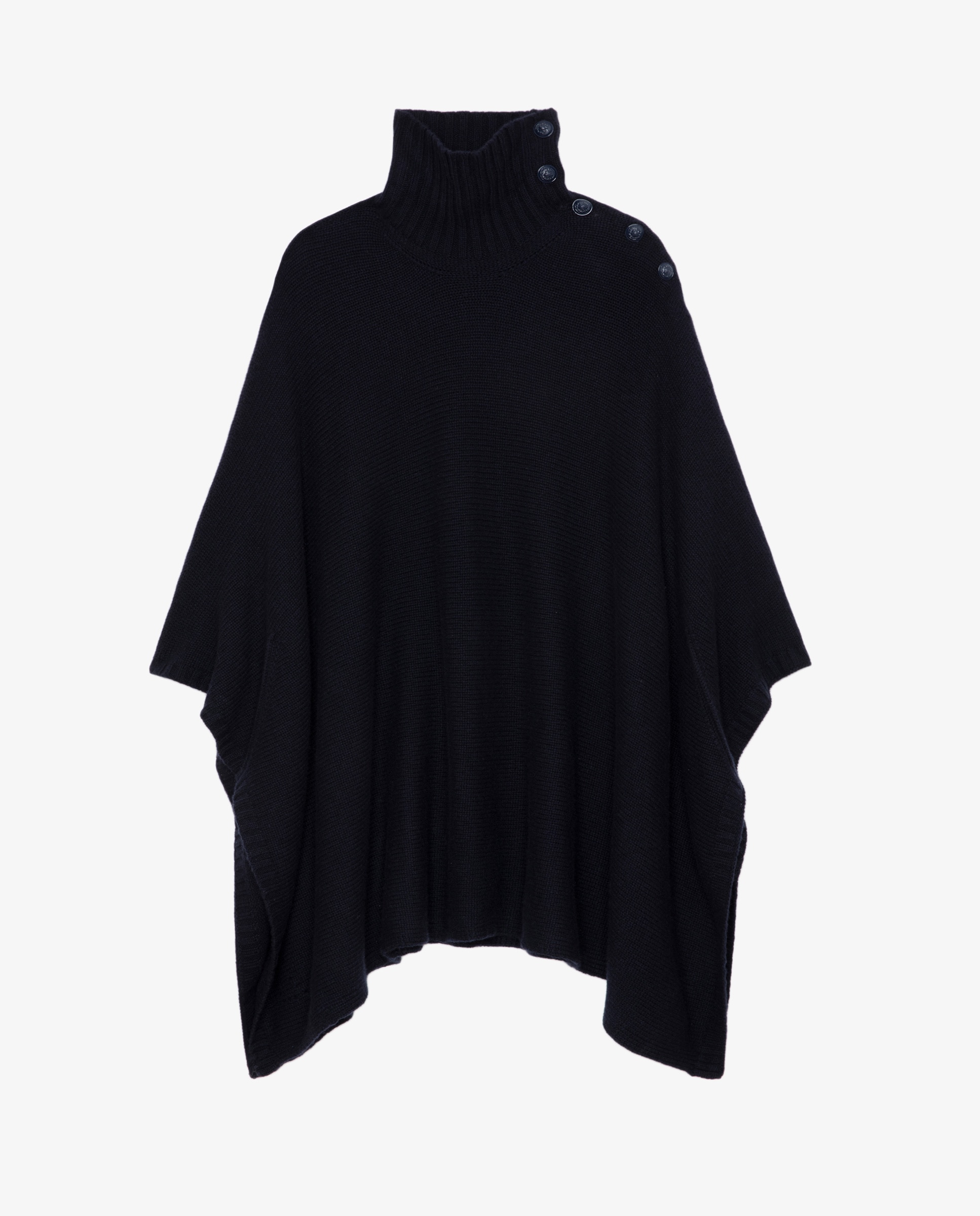 Poncho de mujer 100% Cashmere Palma con mangas 3/4 Azul marino Zadig & Voltaire Azul marino-5