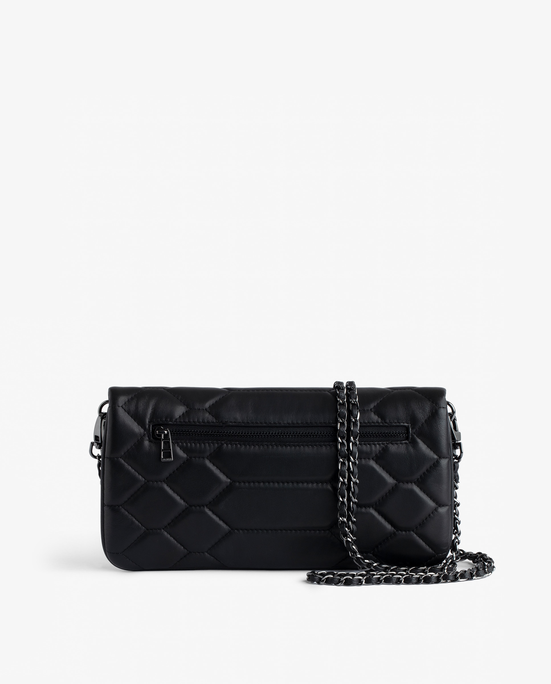 Bolso de mano rock de piel acolchado - Zadig & Voltaire - Negro Negro-3