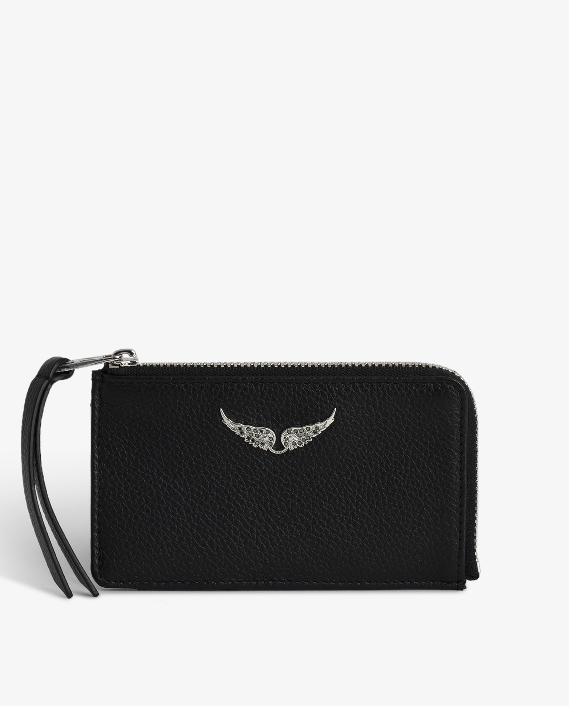 Tarjetero de mujer de piel - Zadig & Voltaire - Negro / Plata Negro / Plata-1