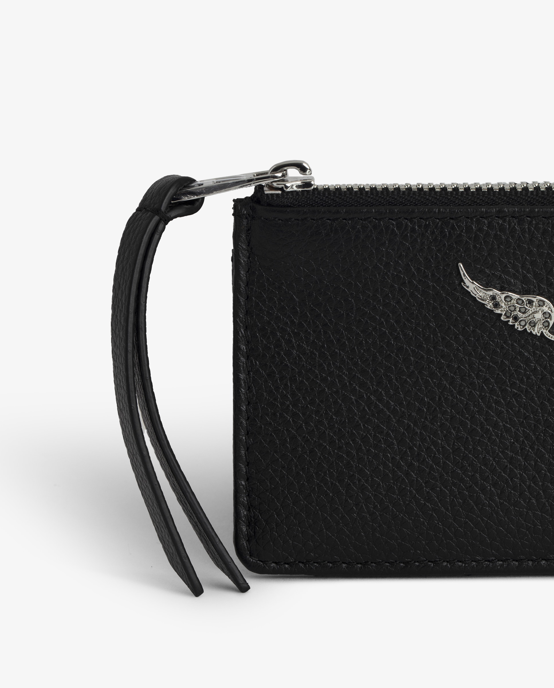 Tarjetero de mujer de piel - Zadig & Voltaire - Negro / Plata Negro / Plata-2
