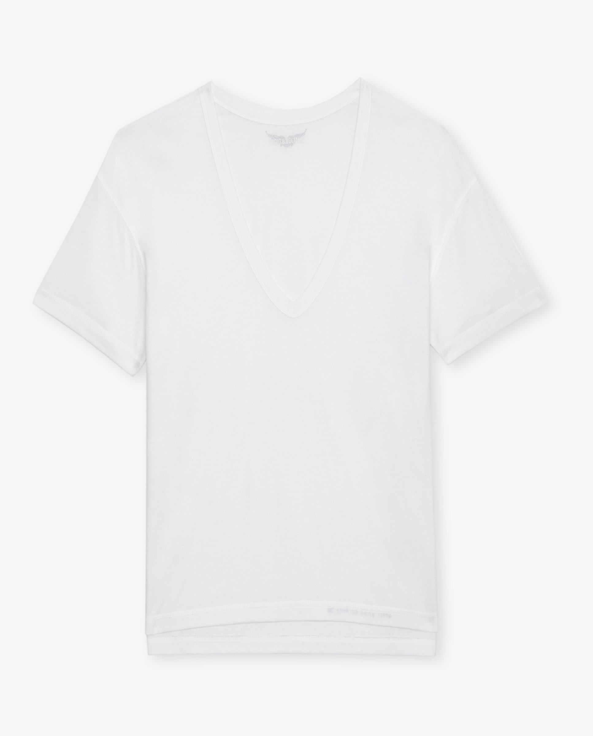 Camiseta Marta de mujer de mangas cortas de poliéster - Zadig & Voltaire - Blanco Blanco-7