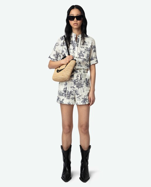Imagen 0 de Mono de mujer Cook corto con estampado