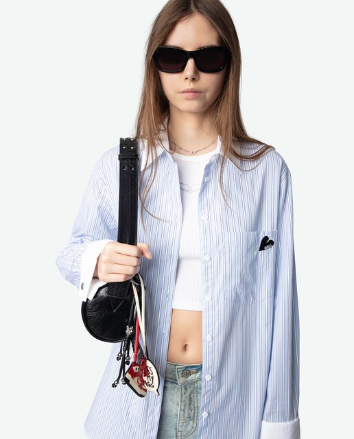 Imagen 0 de Camisa de mujer Morning a rayas con bolsillo en el pecho