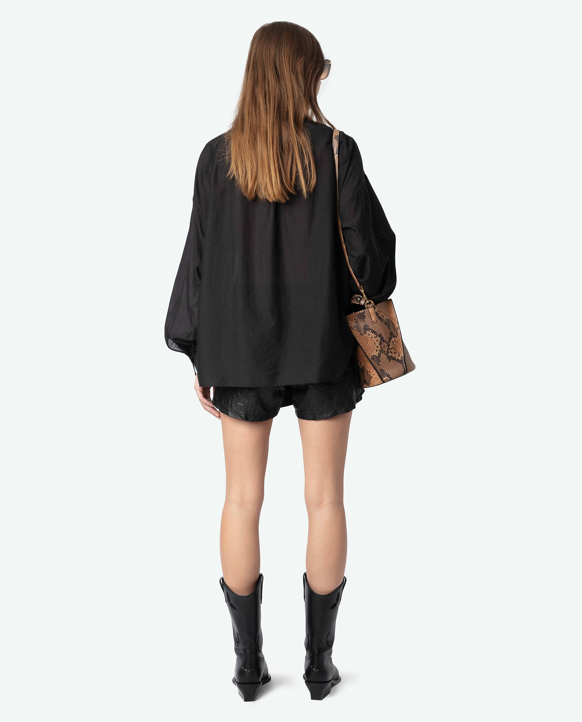 Imagen 2 de Blusa de mujer Troene oversize de manga larga - Zadig & Voltaire - Negro Negro