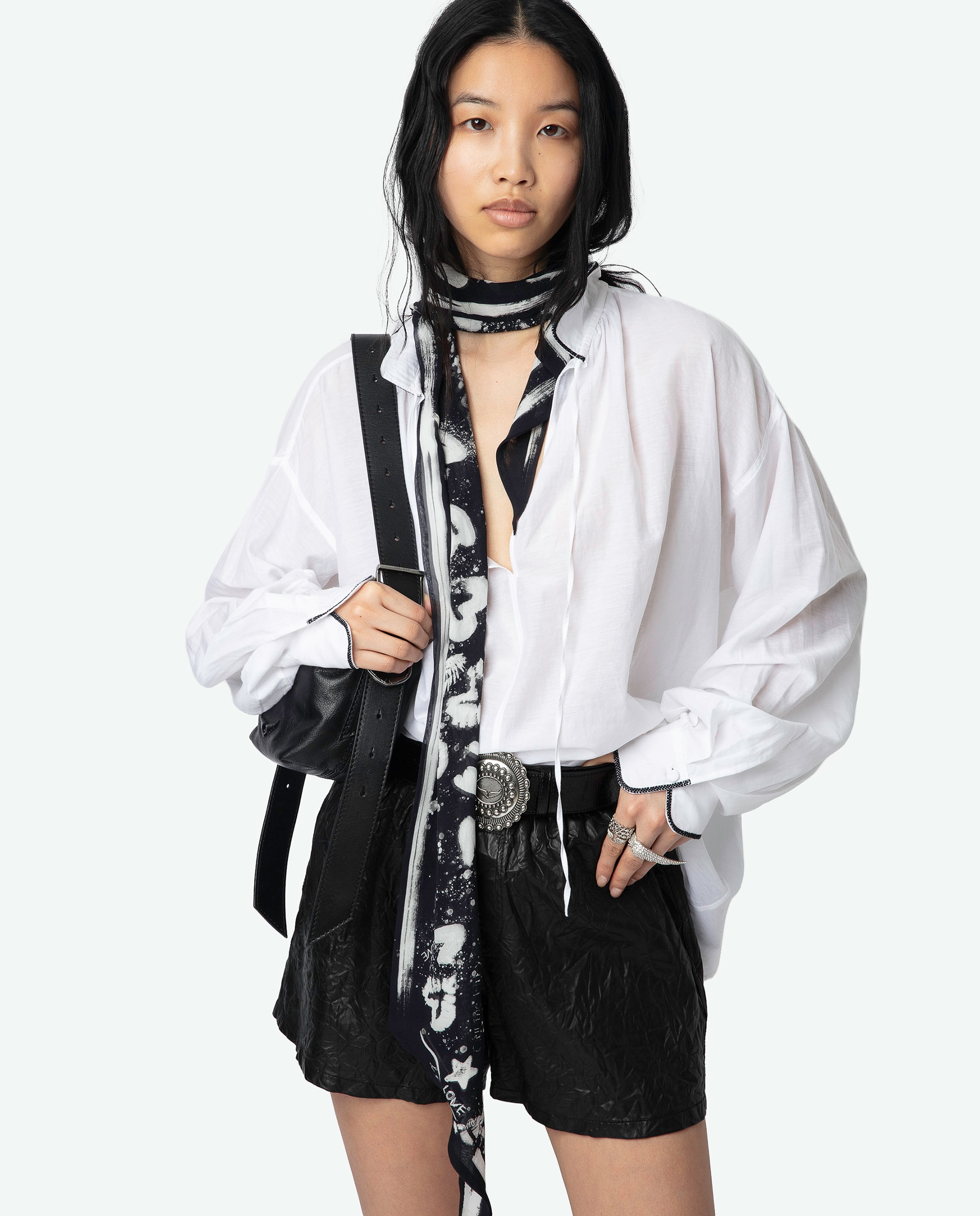 Imagen 1 de Blusa de mujer Troene oversize de manga larga - Zadig & Voltaire - Blanco Blanco