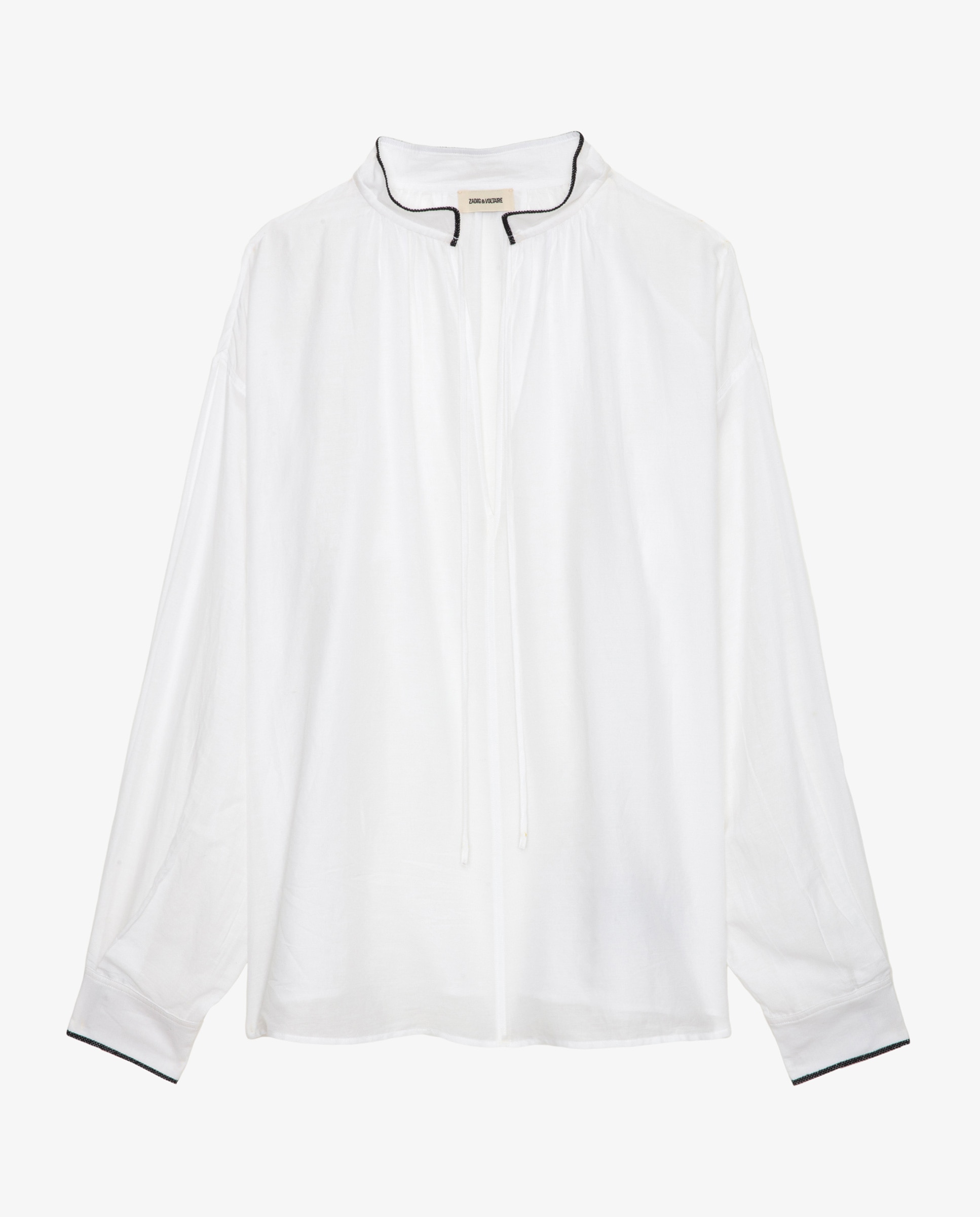 Imagen 6 de Blusa de mujer Troene oversize de manga larga - Zadig & Voltaire - Blanco Blanco