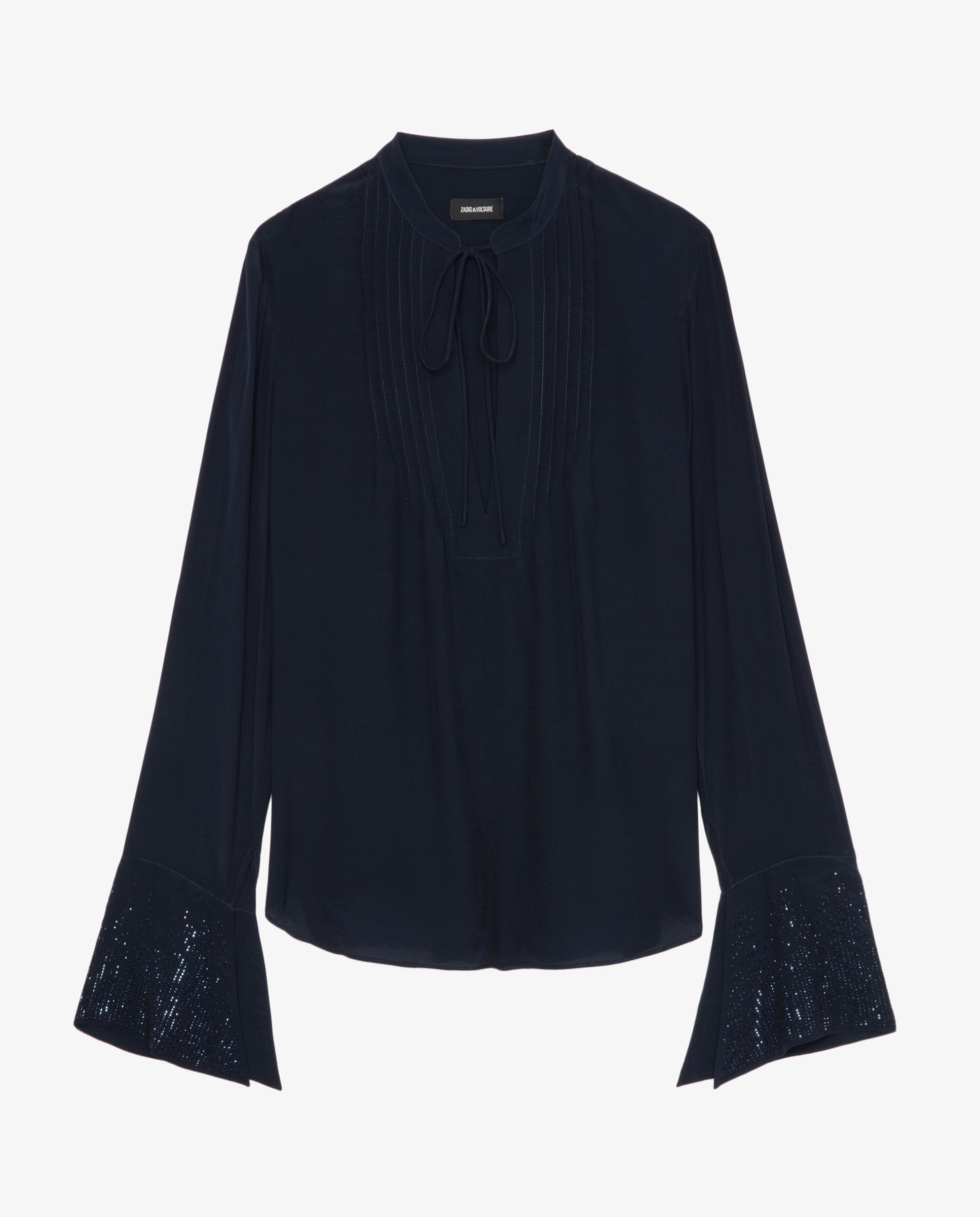 Imagen 7 de Blusa Taika de mujer de mangas largas de viscosa - Zadig & Voltaire - Azul marino Azul marino