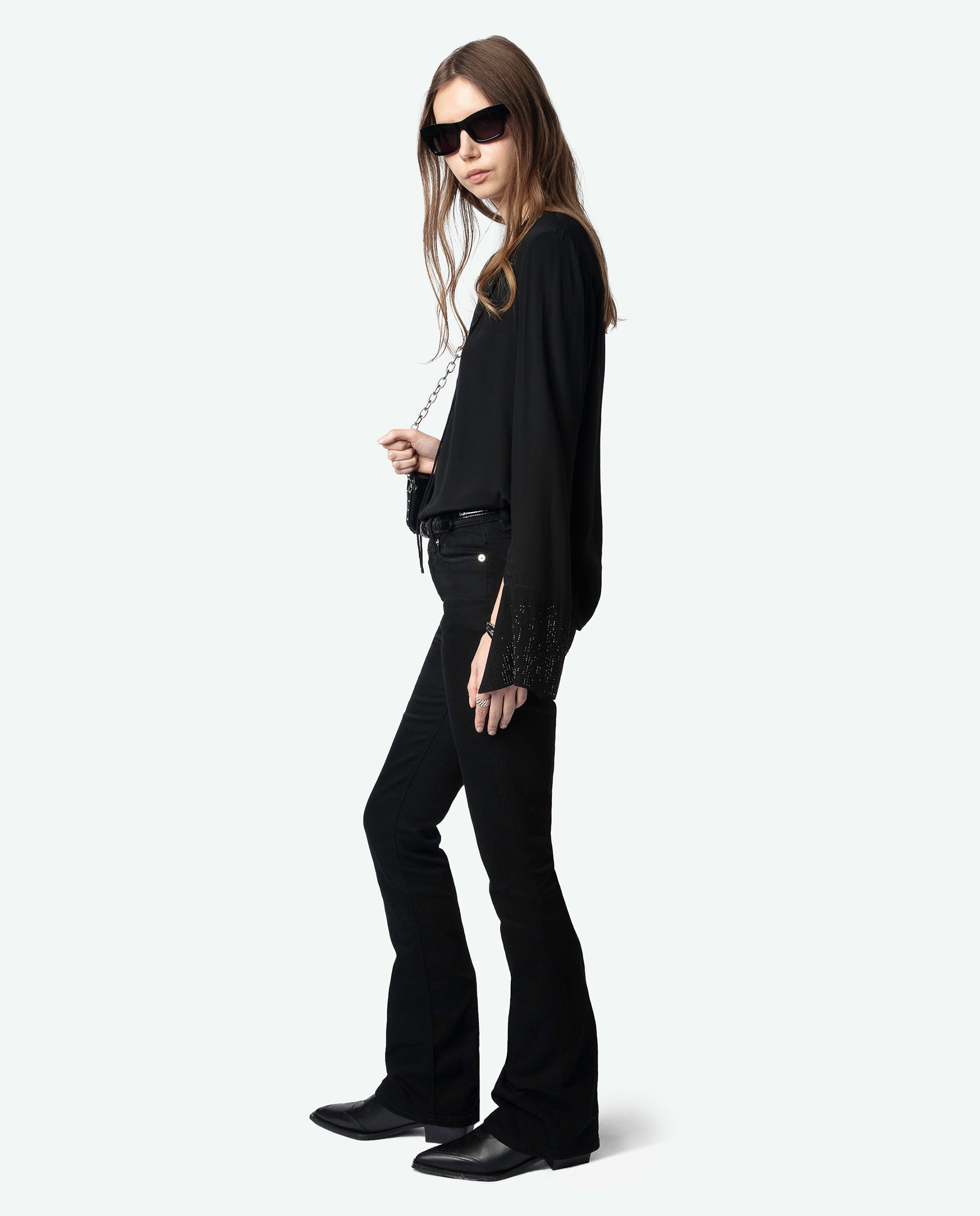 Imagen 3 de Blusa Taika de mujer de mangas largas de viscosa - Zadig & Voltaire - Negro Negro
