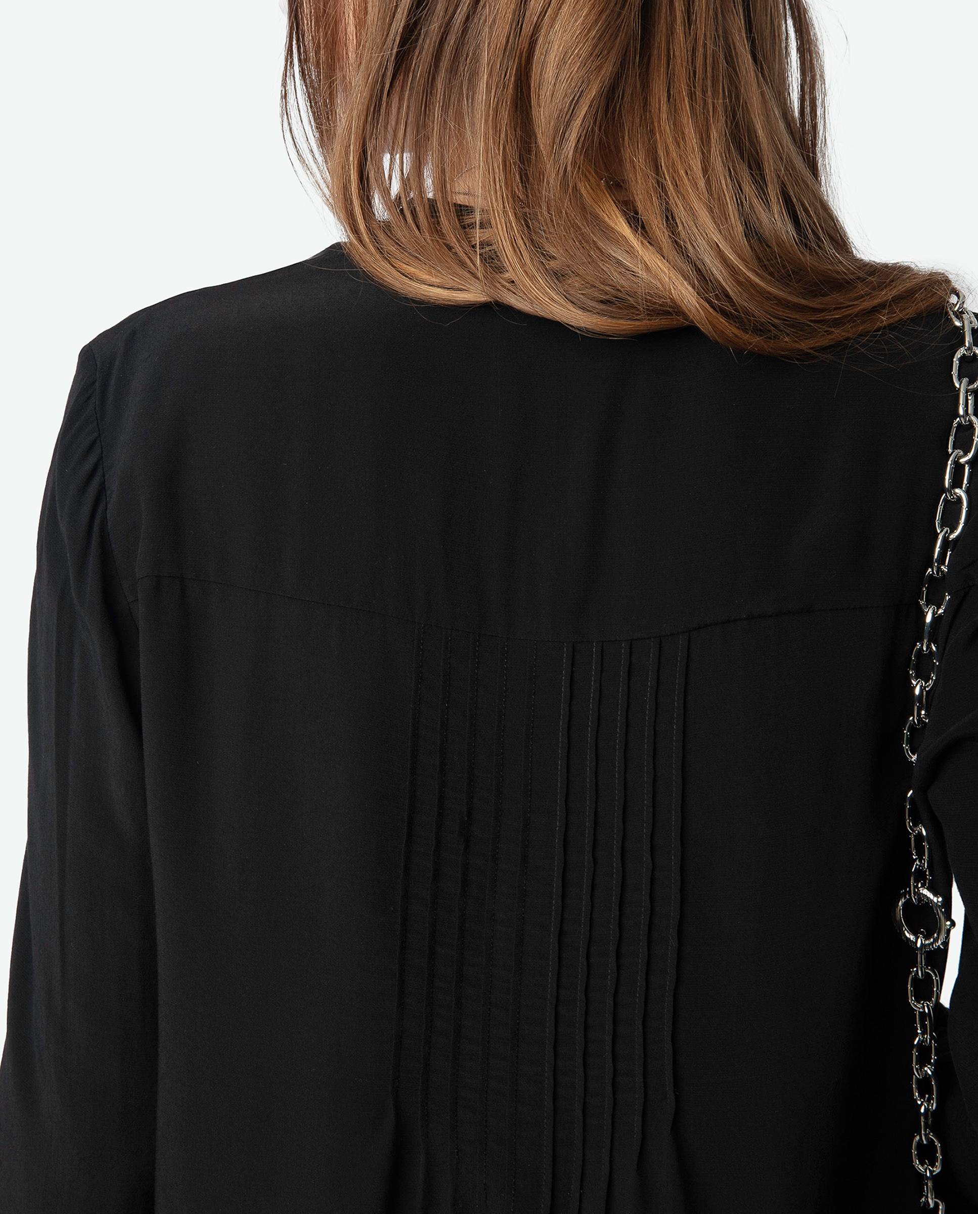 Imagen 6 de Blusa Taika de mujer de mangas largas de viscosa - Zadig & Voltaire - Negro Negro
