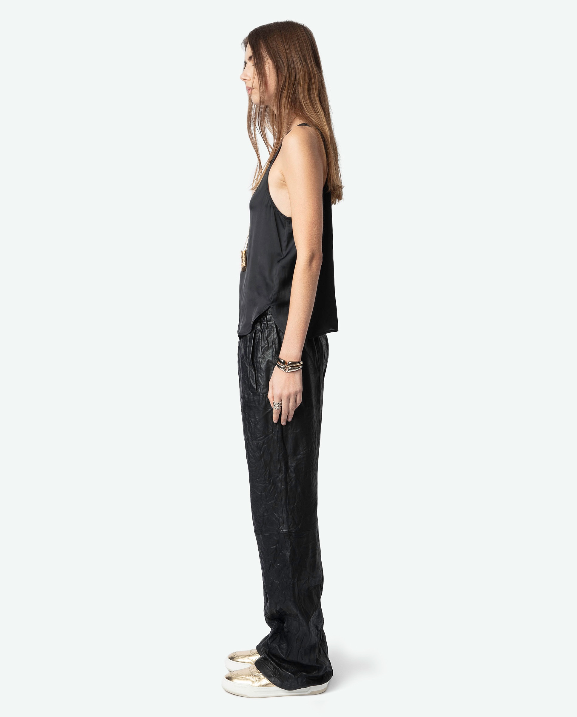 Top de mujer de tirantes de satén - Zadig & Voltaire - Negro Negro-3