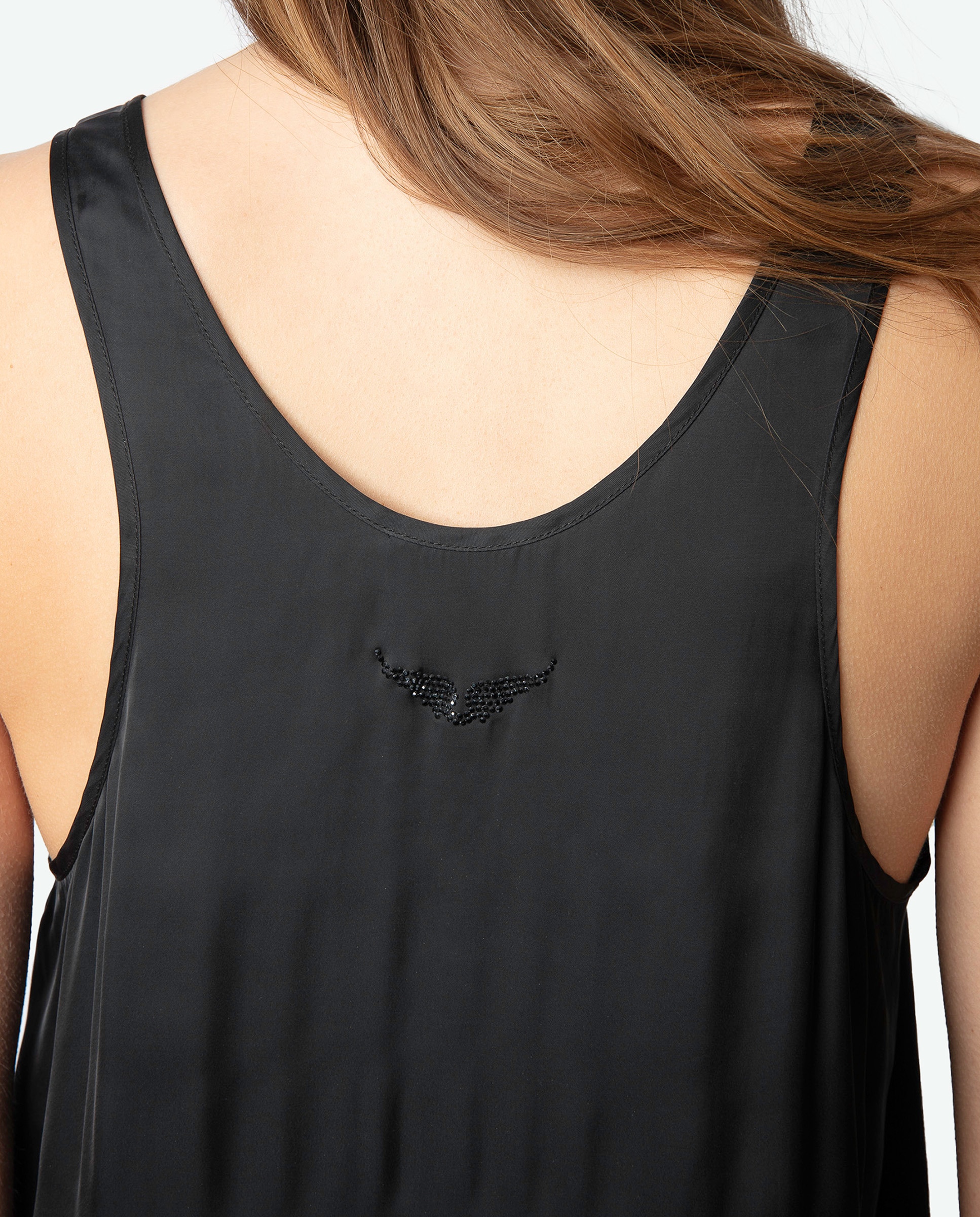 Top de mujer de tirantes de satén - Zadig & Voltaire - Negro Negro-5