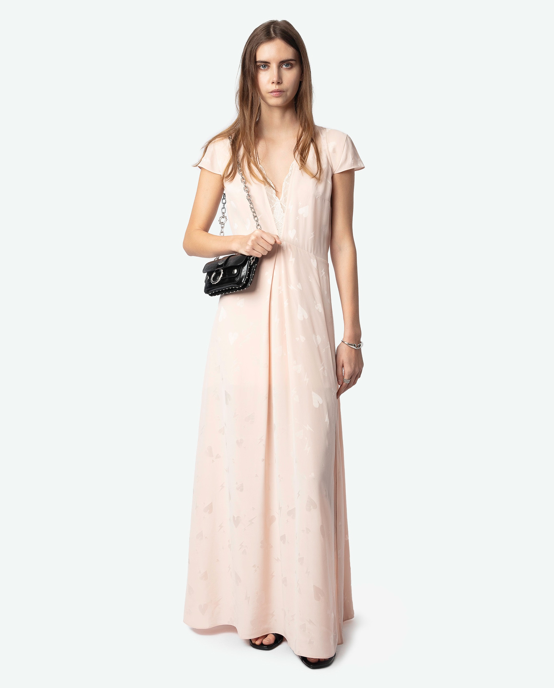 Vestido Ravir 100% seda jacquard