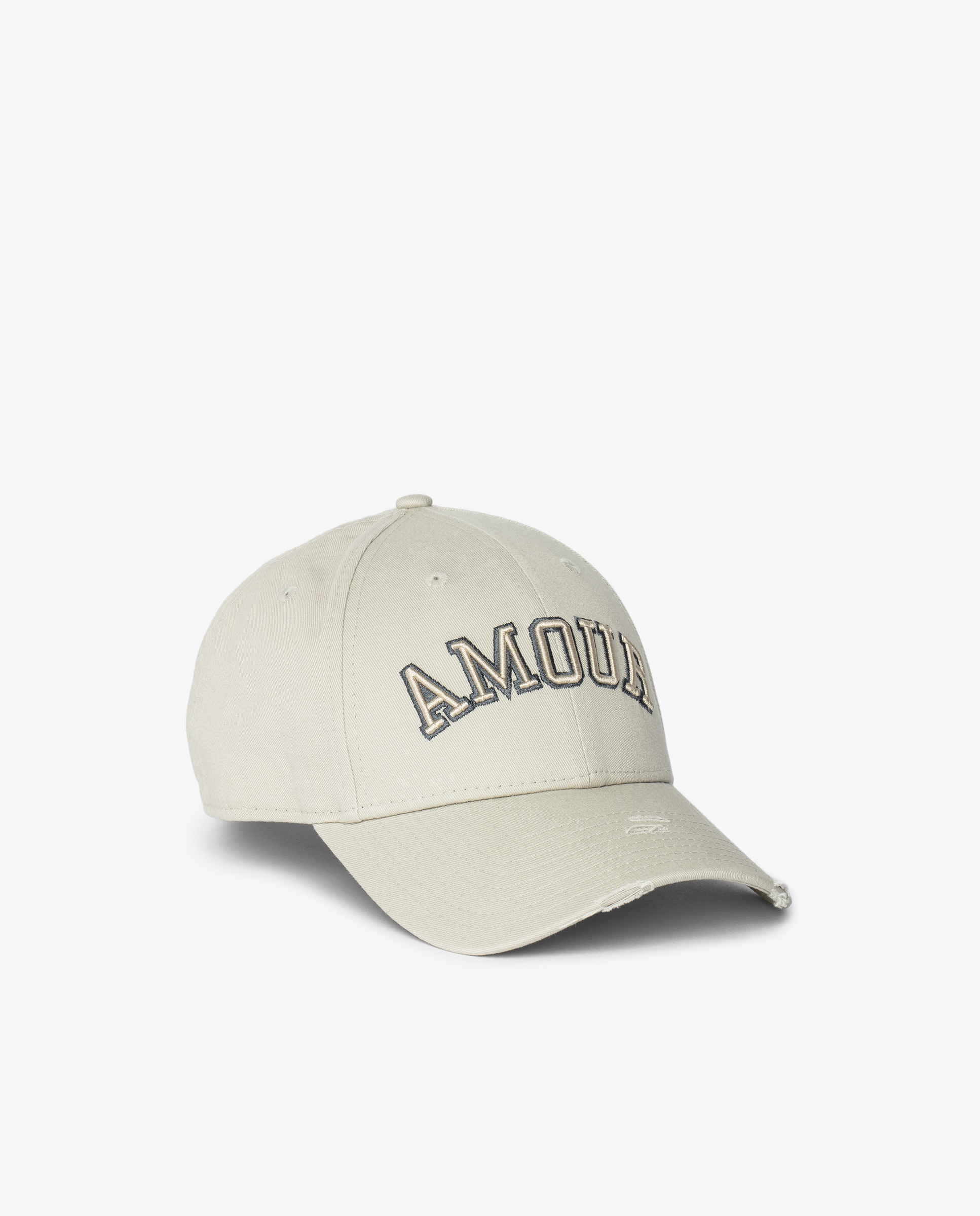 Gorra de mujer en algodón con efecto desgastado - Zadig & Voltaire - Blanco Blanco-1