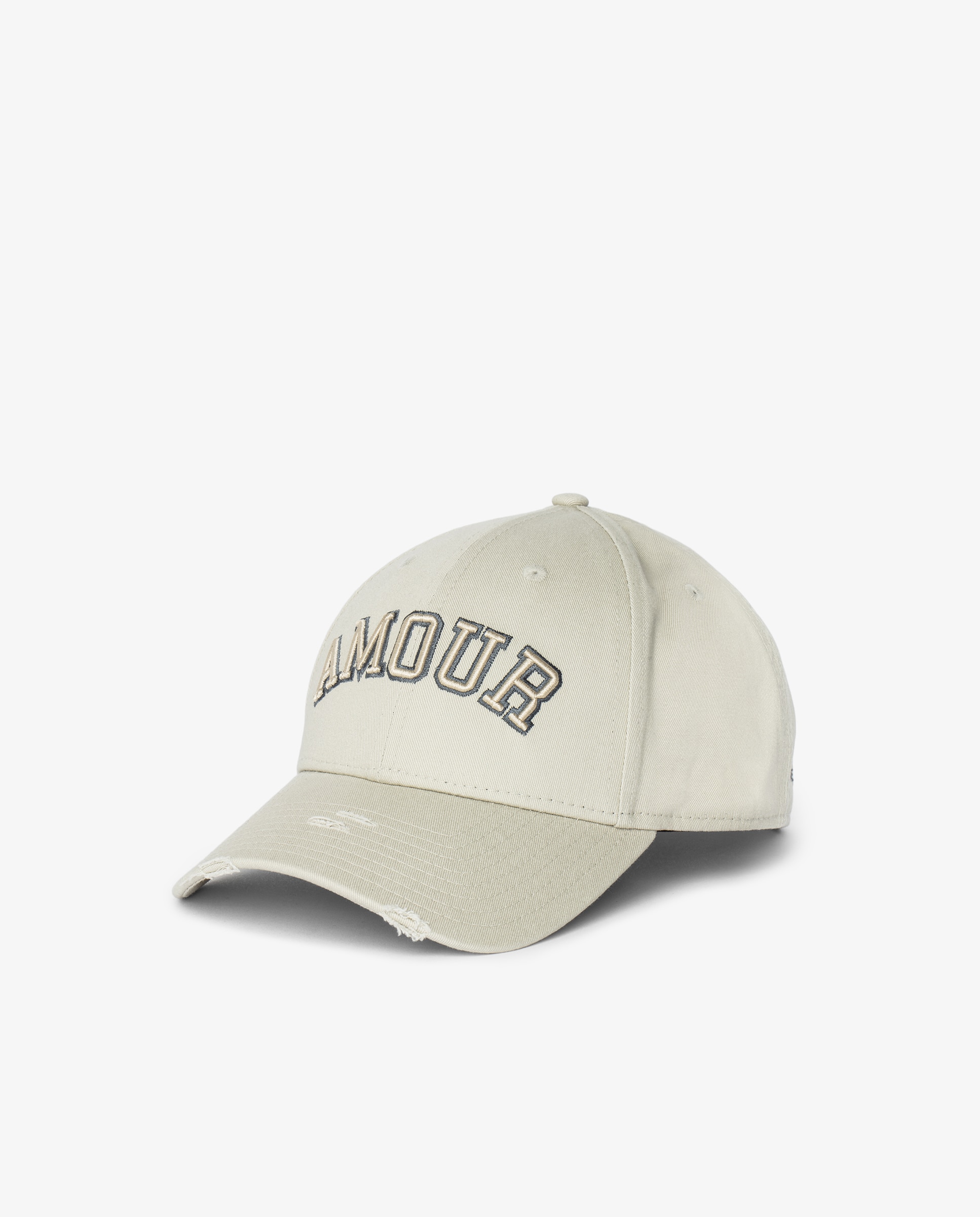 Gorra de mujer en algodón con efecto desgastado - Zadig & Voltaire - Blanco Blanco-3