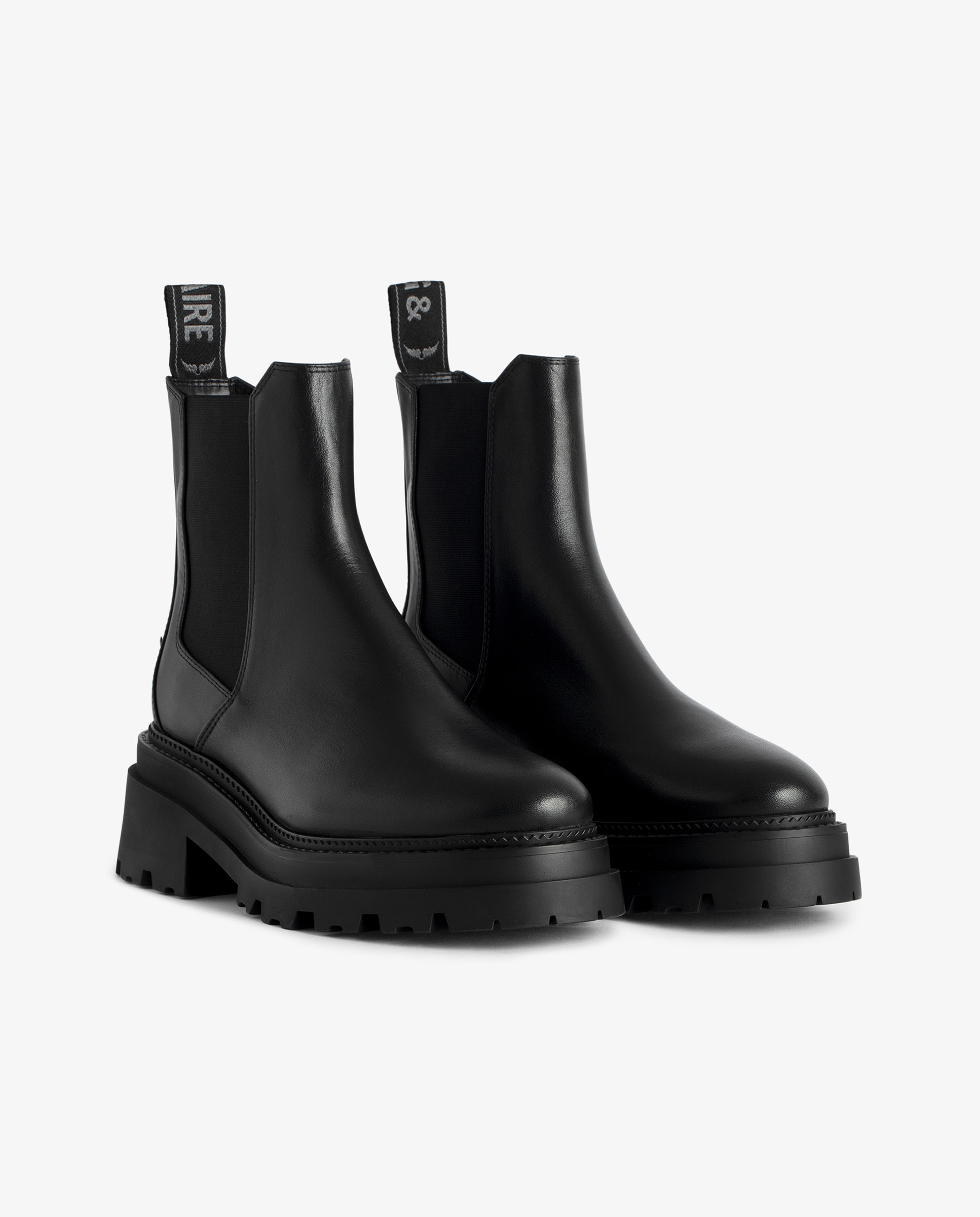Botines Chelsea ride de mujer de cuero - Zadig & Voltaire - Negro Negro-1