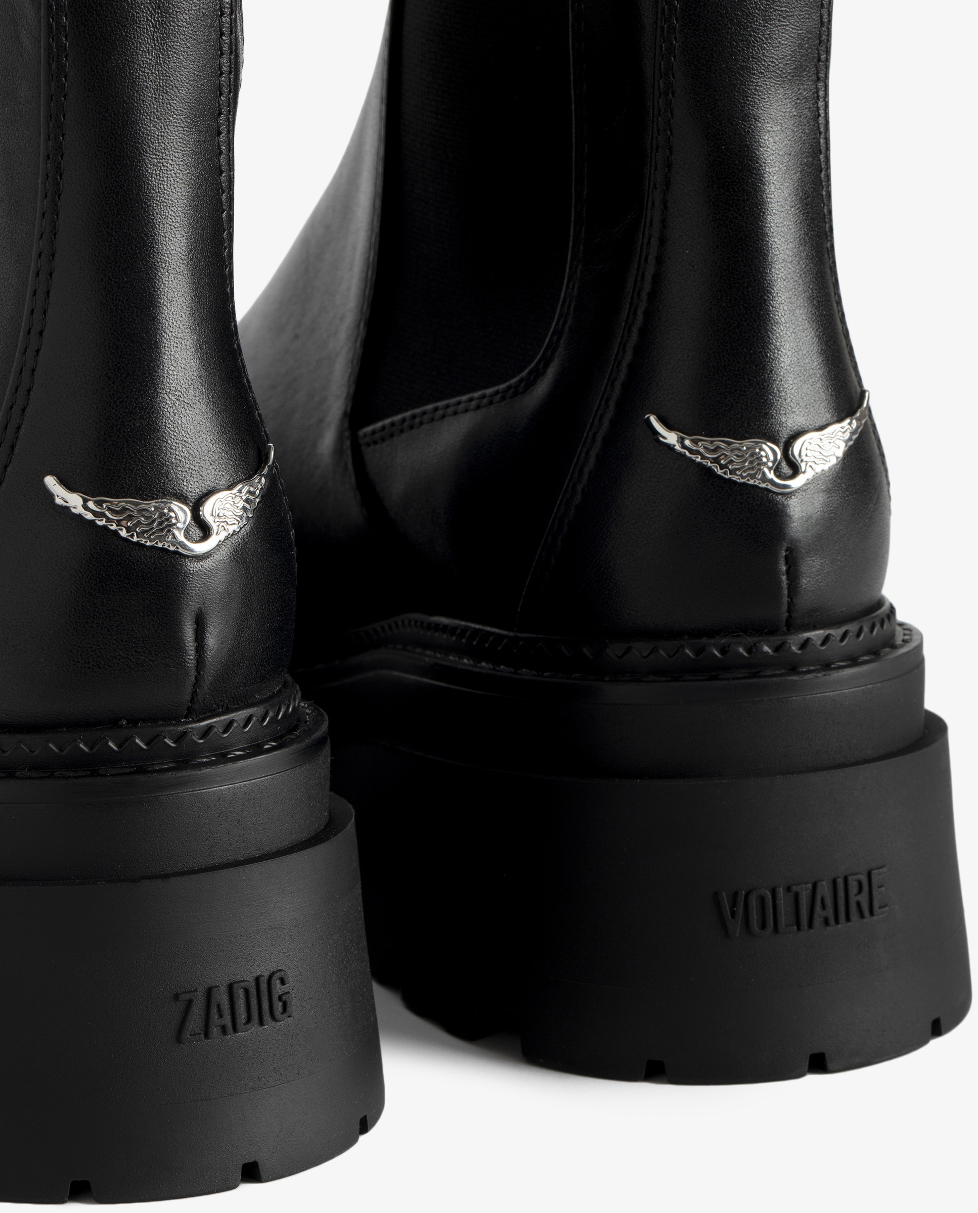 Botines Chelsea ride de mujer de cuero - Zadig & Voltaire - Negro Negro-3