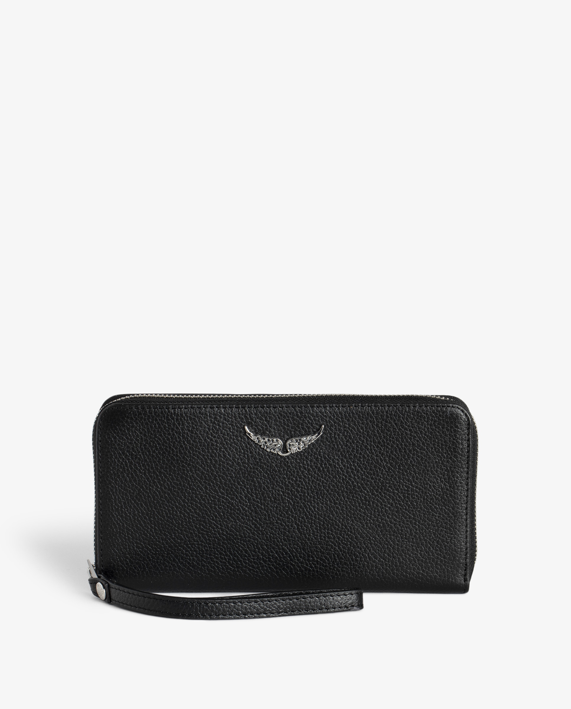 Cartera grande de piel granulada - Zadig & Voltaire - Negro Negro-1