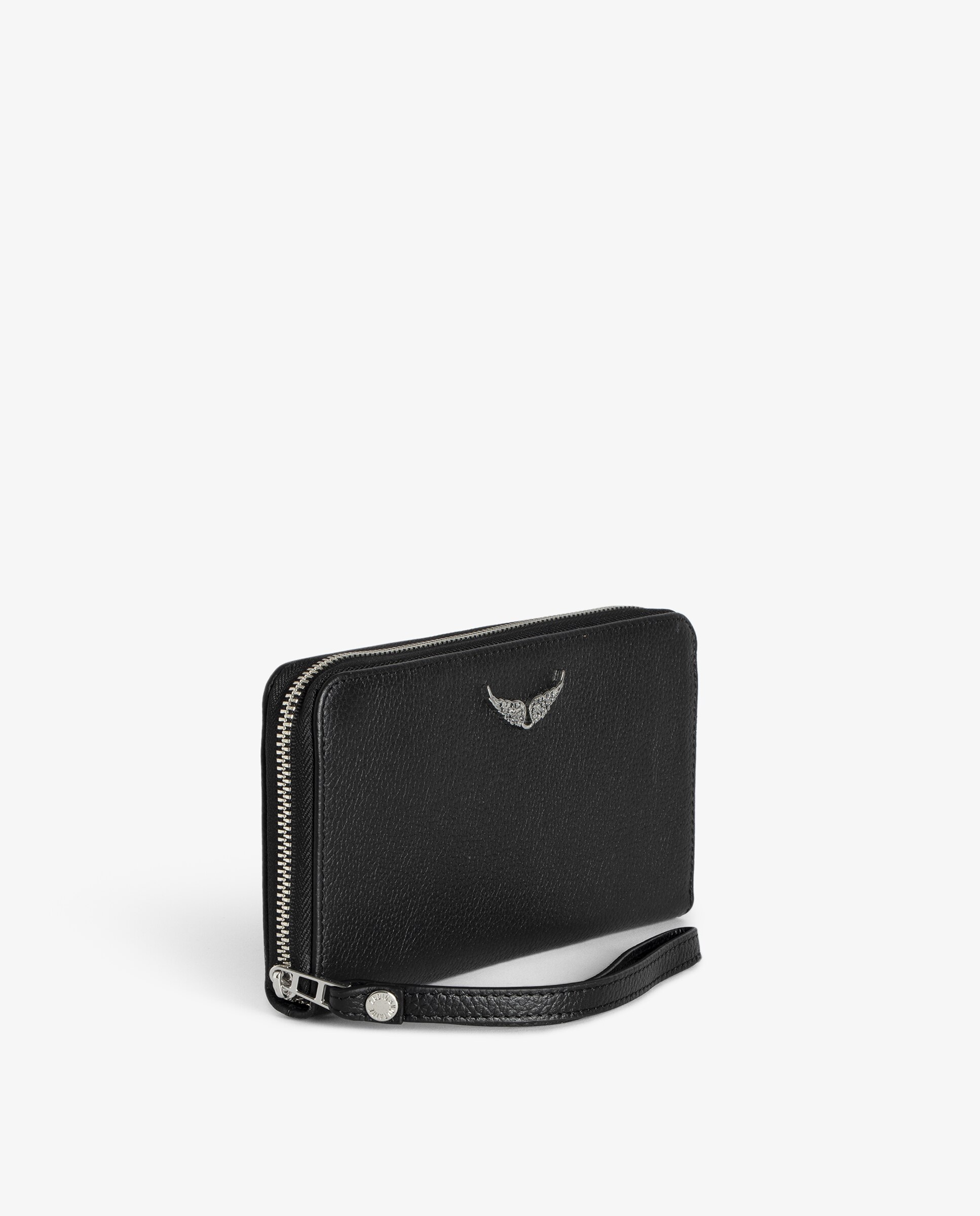 Cartera grande de piel granulada - Zadig & Voltaire - Negro Negro-4