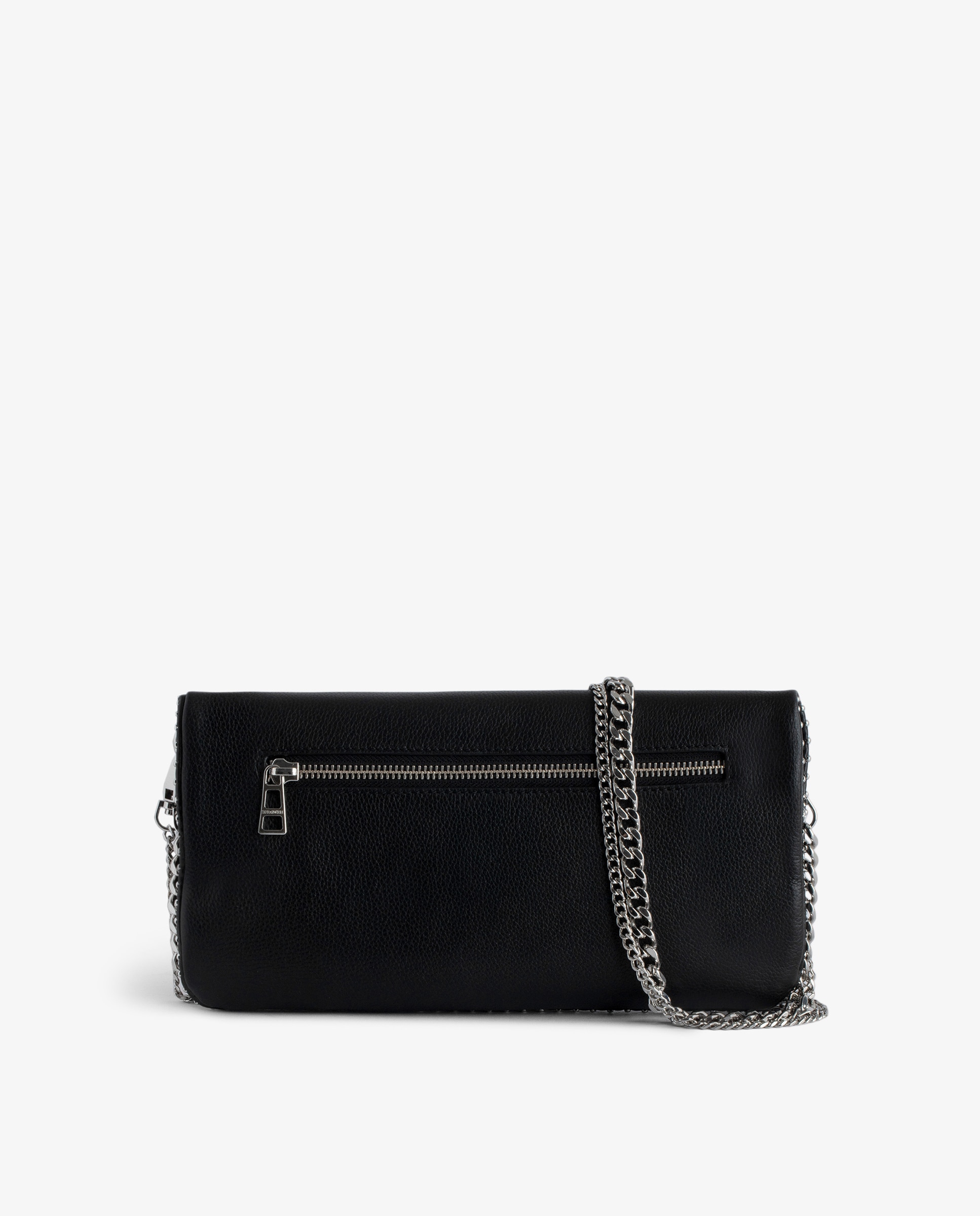 Bolso de mano con tachuelas de piel granulada - Zadig & Voltaire - Negro Negro-5
