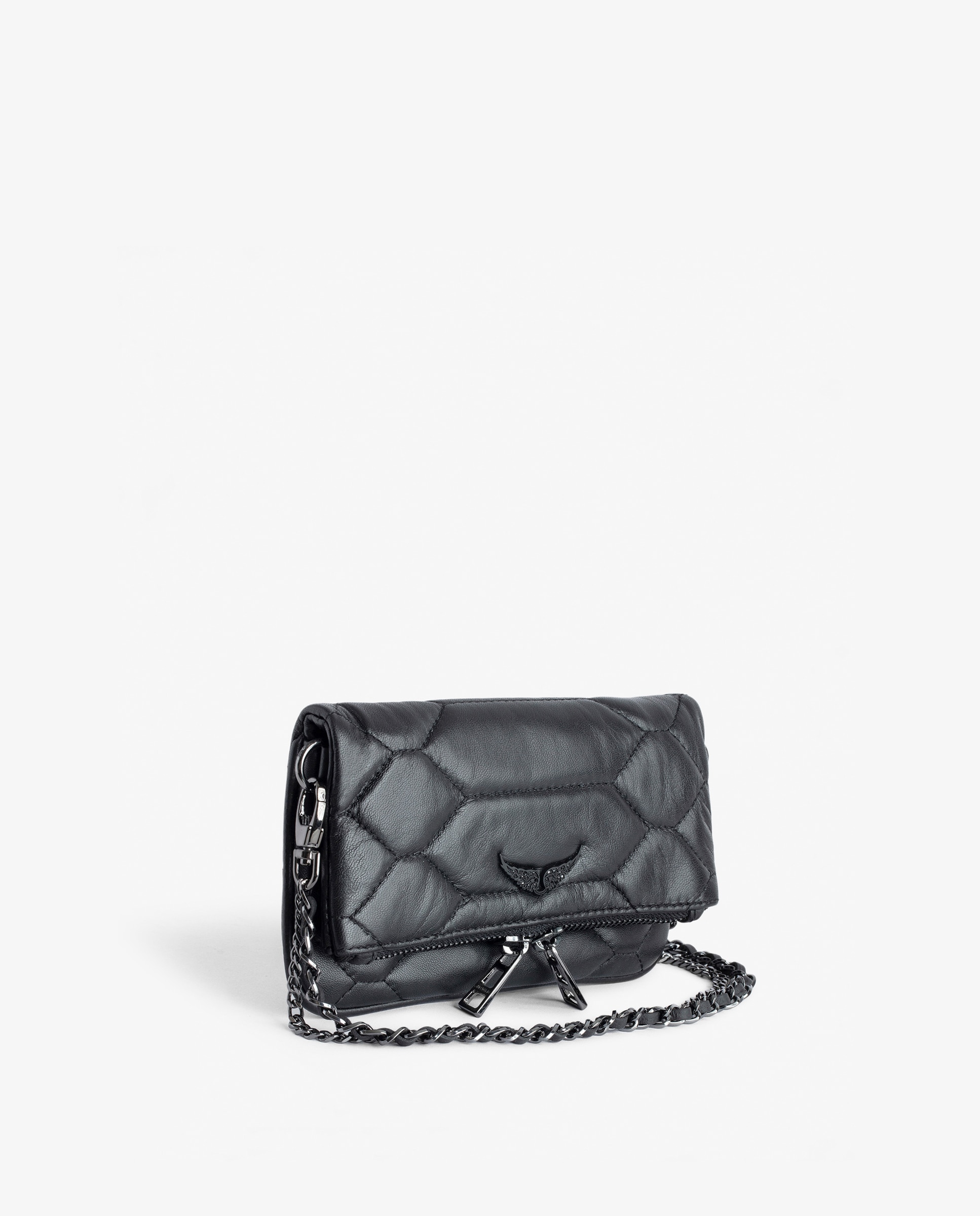 Bolso de mano rock nano de piel mini acolchado - Zadig & Voltaire - Negro Negro-4
