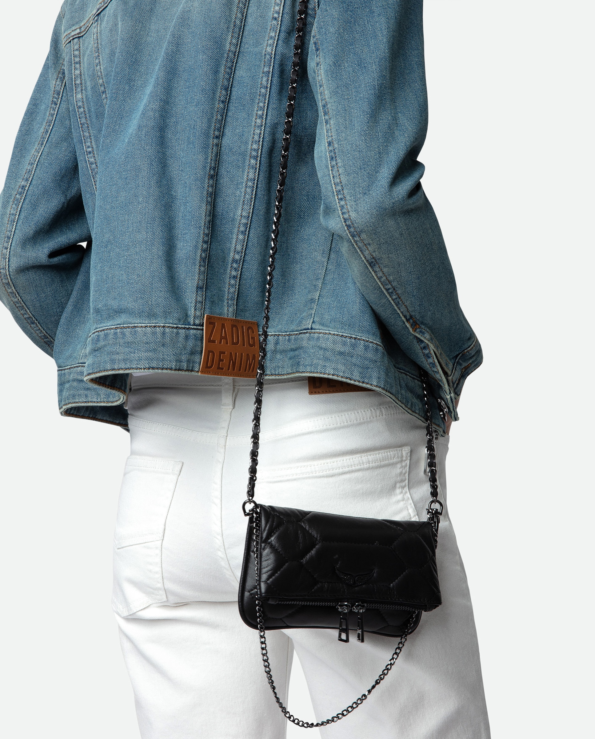 Bolso de mano rock nano de piel mini acolchado - Zadig & Voltaire - Negro Negro-3