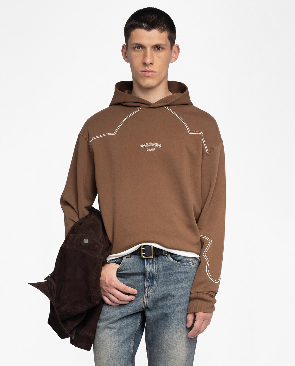 Sudadera De Niño Color Azul Con Capucha
