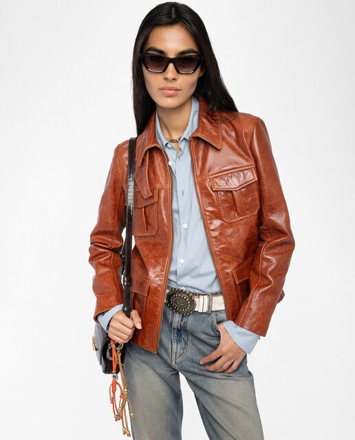 Imagen 0 de Cazadora Lienna de mujer de cuero