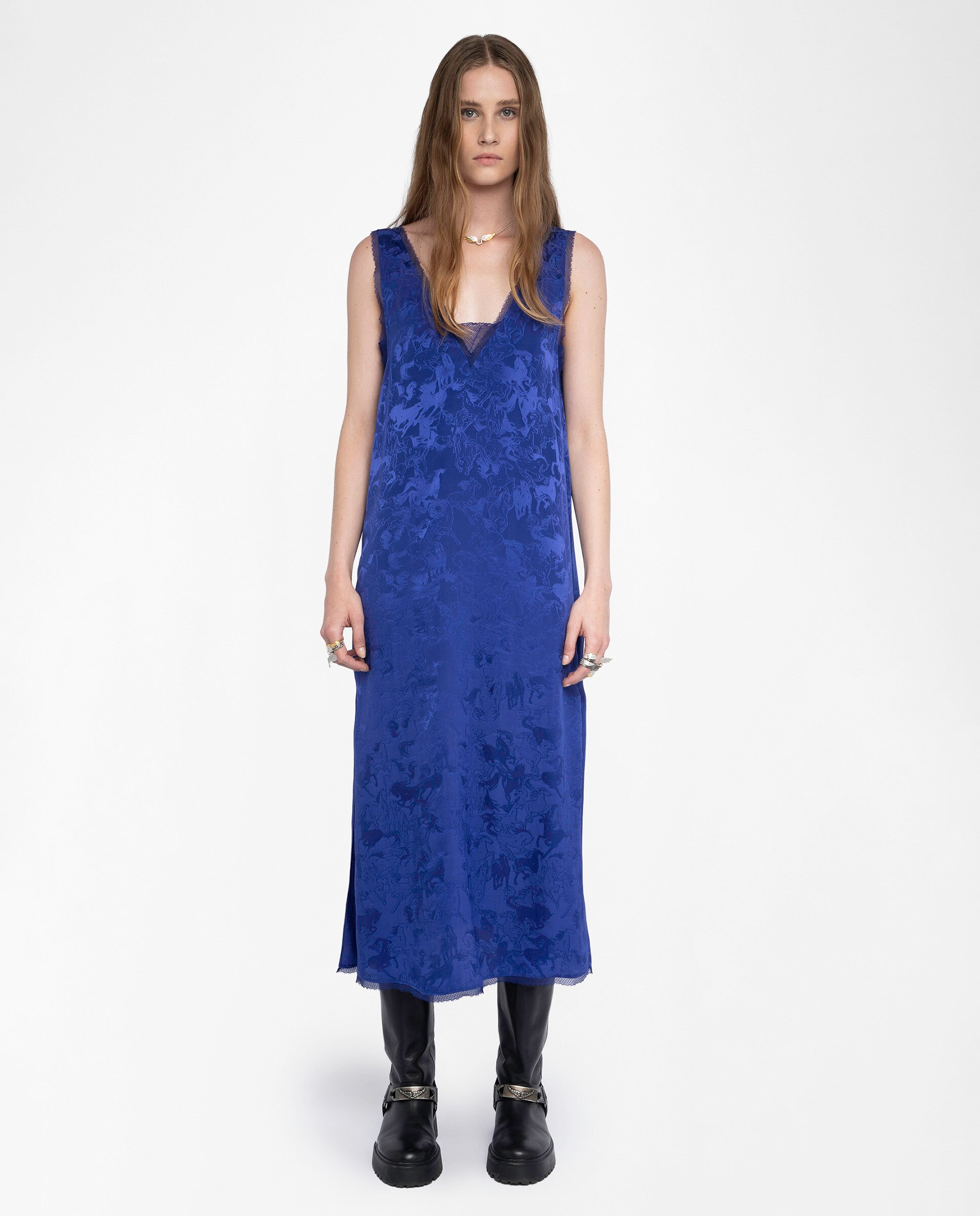 Vestido Renzo 100% seda sin mangas