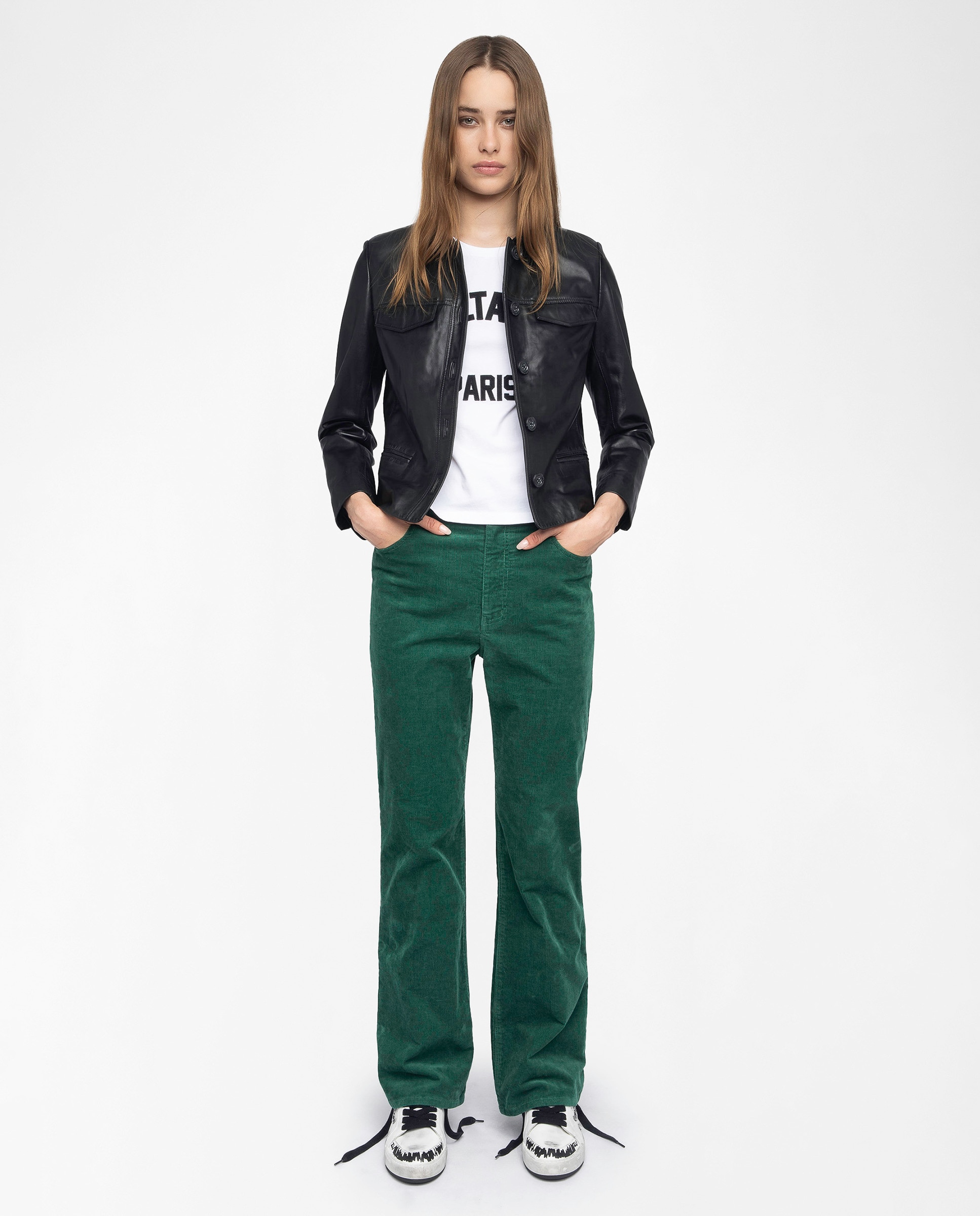 Pantalón recto de mujer Evy de pana