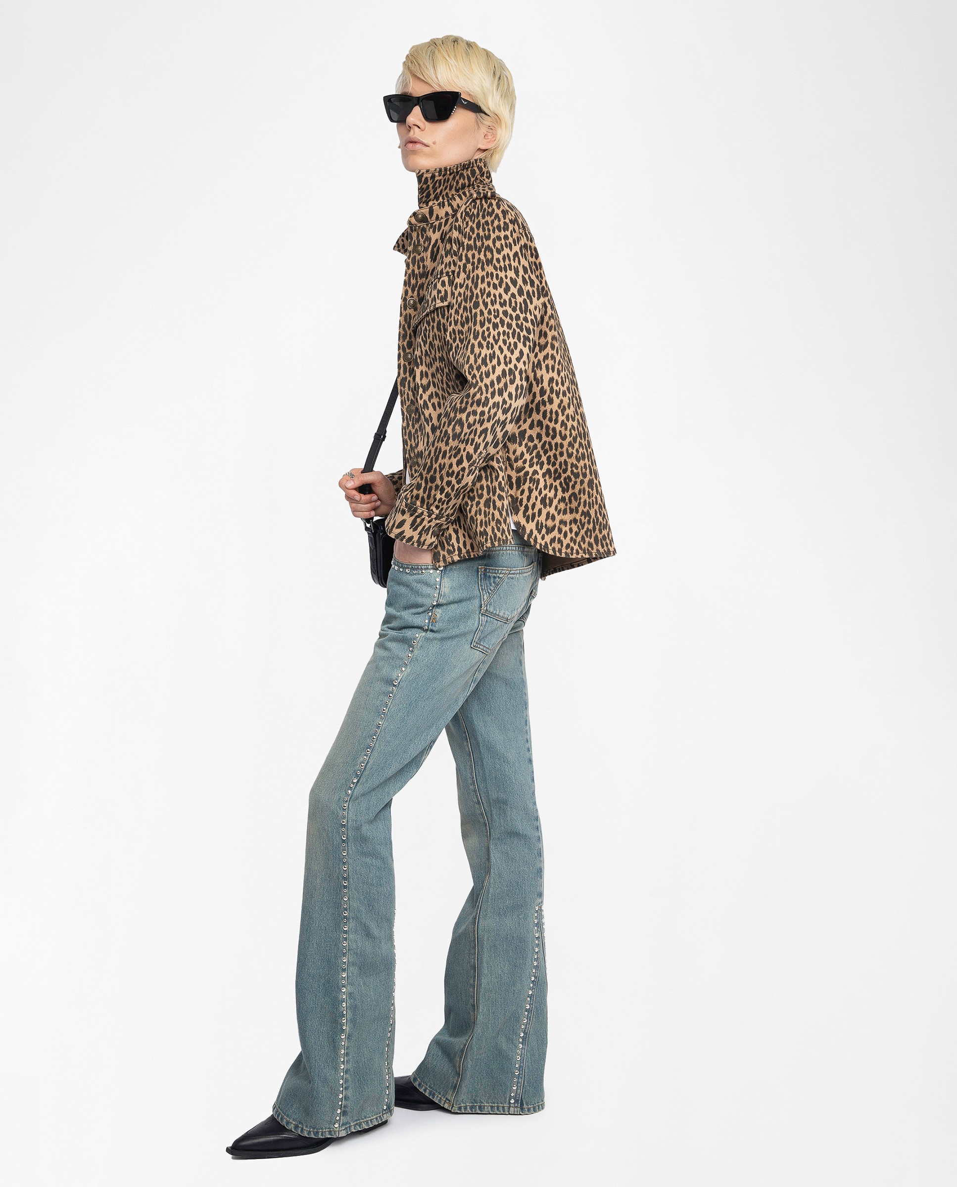 Imagen 3 de Sobrecamisa Taskam Denim de mujer de manga larga de denim - Zadig & Voltaire - Marrón Marrón