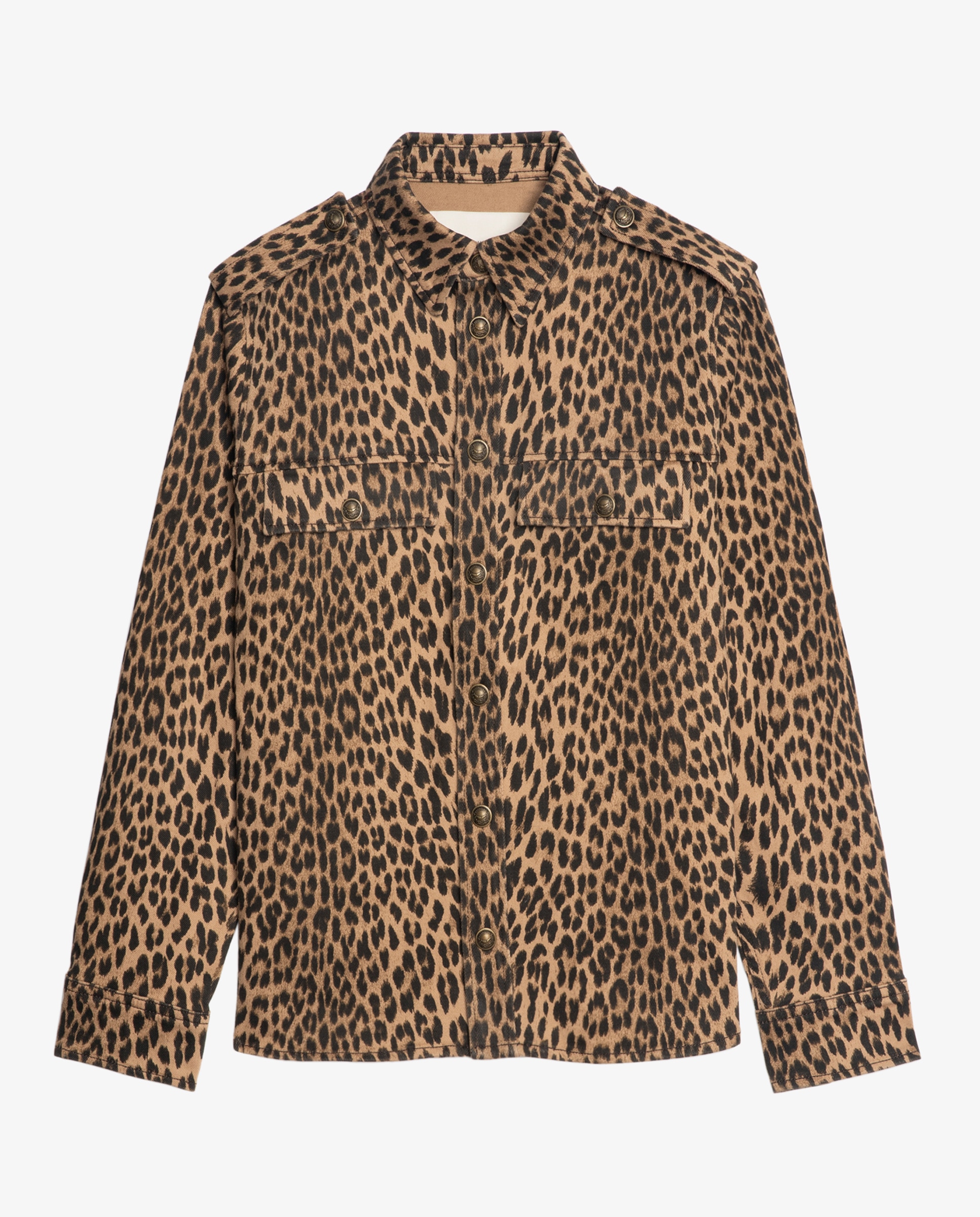 Imagen 7 de Sobrecamisa Taskam Denim de mujer de manga larga de denim - Zadig & Voltaire - Marrón Marrón