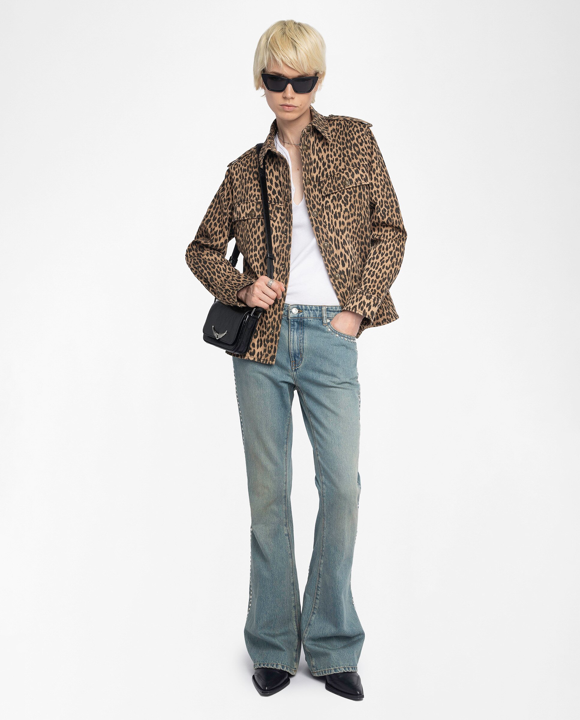 Imagen 6 de Sobrecamisa Taskam Denim de mujer de manga larga de denim - Zadig & Voltaire - Marrón Marrón
