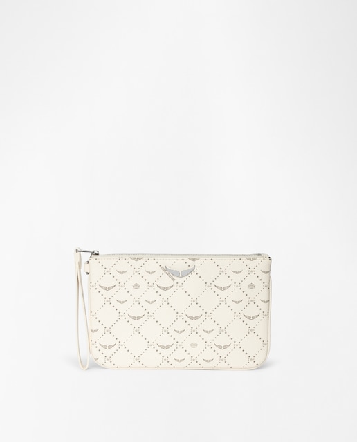 Imagen 0 de Cartera de mano Z Monogram Pouch blanca