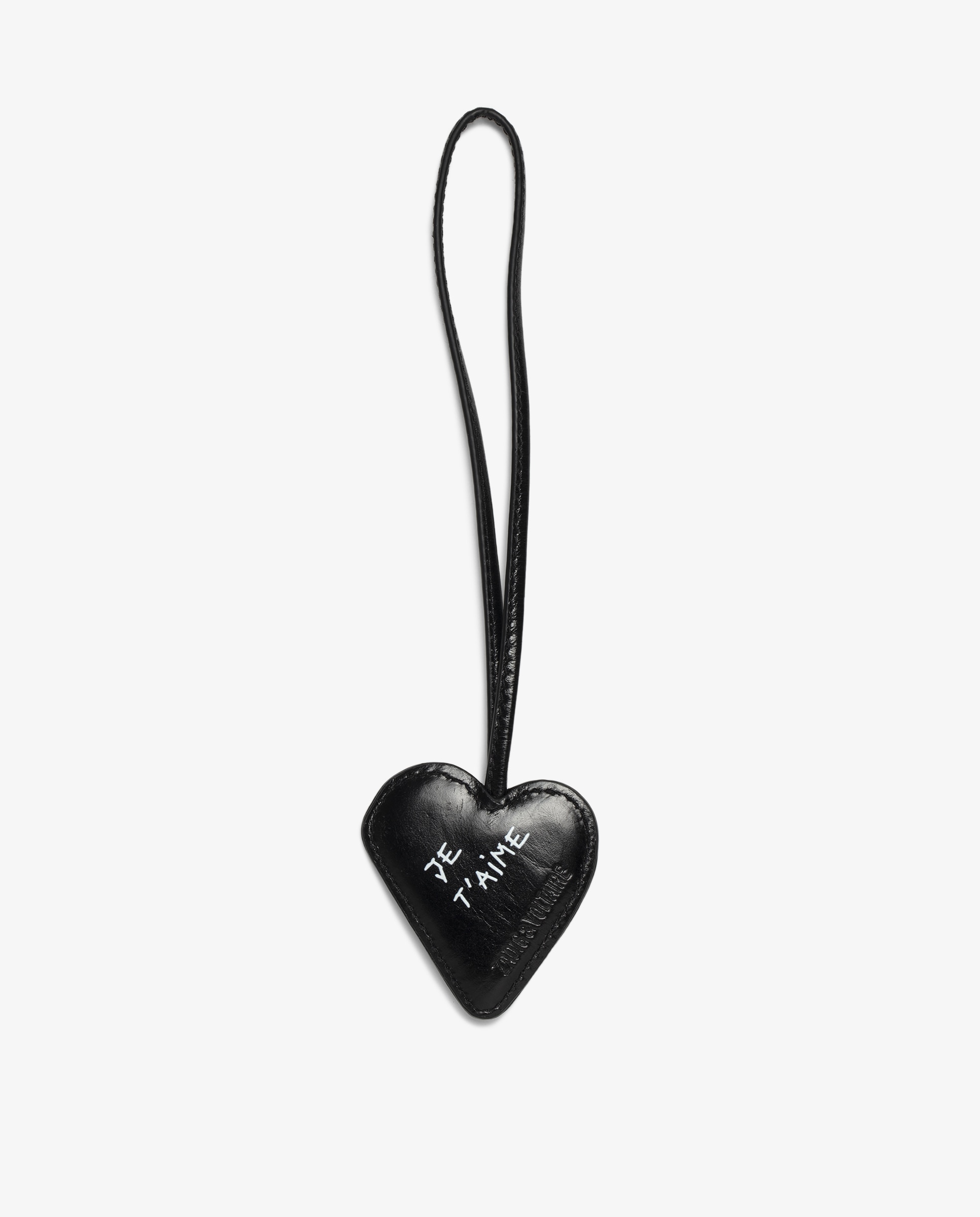 Llavero de mujer corazón vintage de piel charolada - Zadig & Voltaire - Negro Negro-3