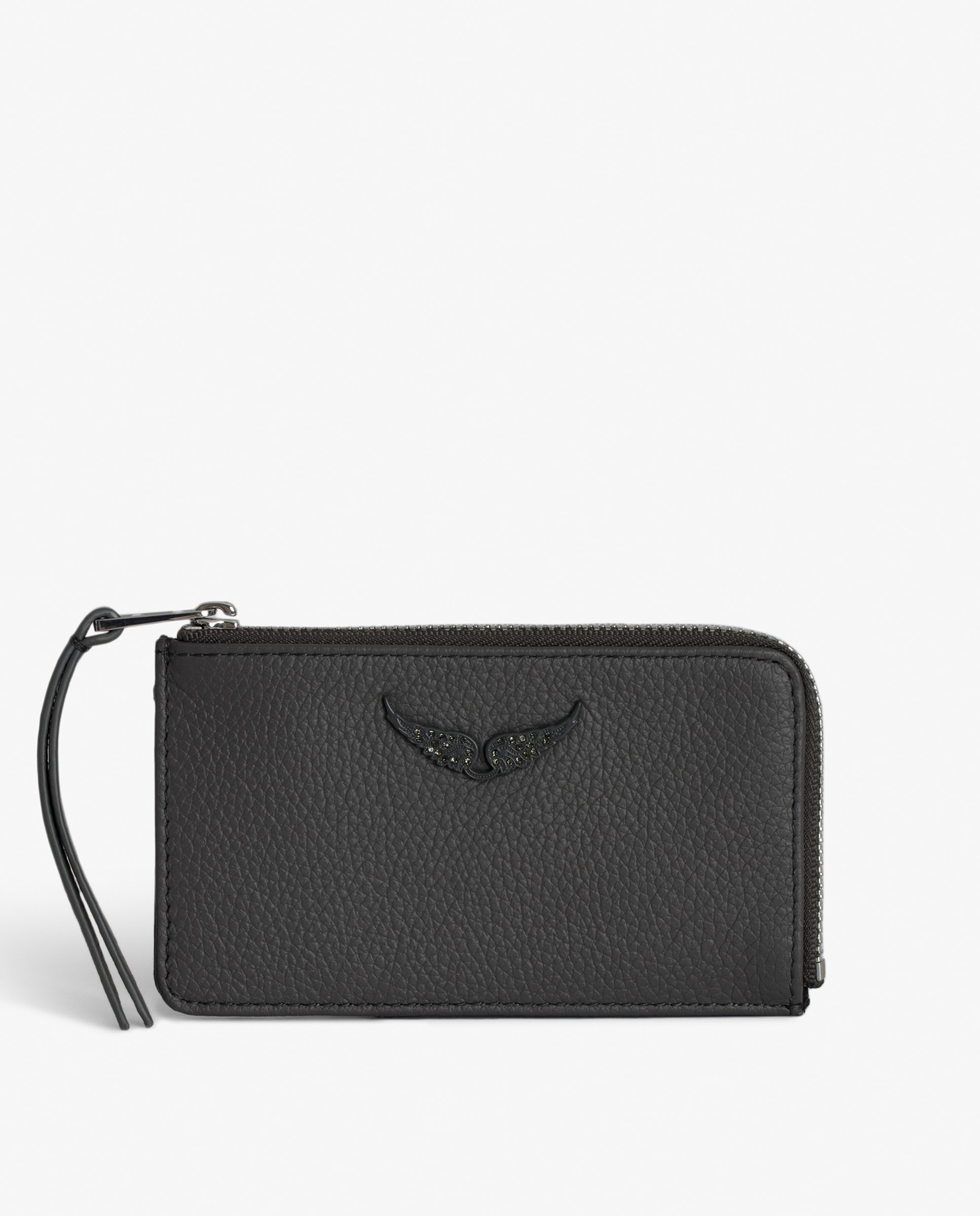 Tarjetero de mujer de piel pequeño - Zadig & Voltaire - Gris oscuro Gris oscuro-1
